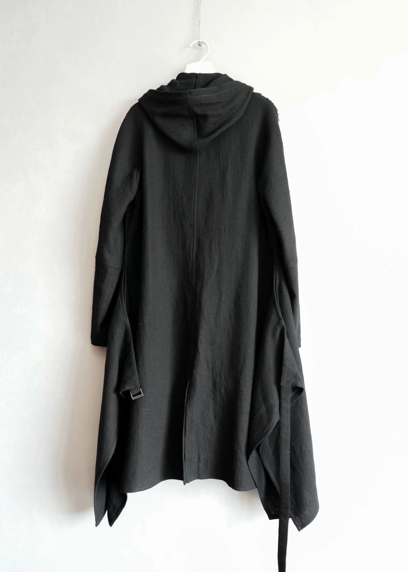 Yohji Yamamoto Yohji Yamamoto 14AW Runway Plain Hooded Coat Size US S / EU 44-46 / 1 - 2 Thumbnail