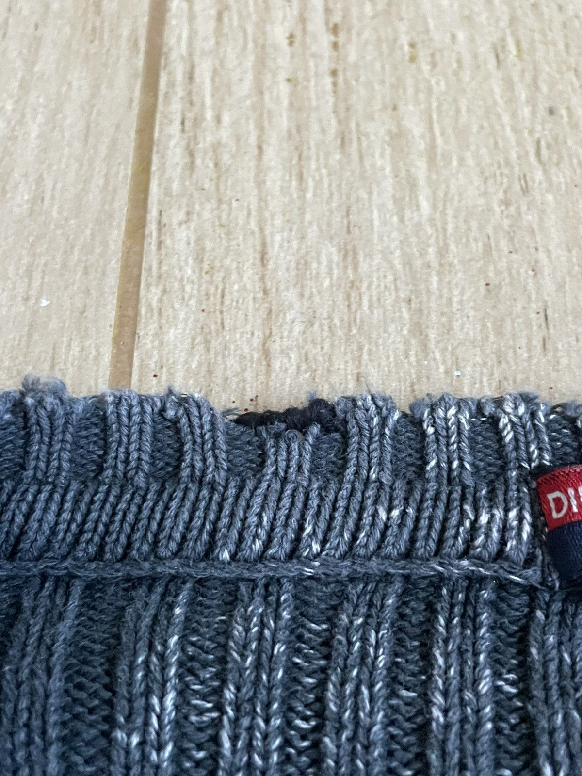 Diesel diesel vintage stripped sweater XXL 00s 90s washed grey Size US XXL / EU 58 / 5 - 8 Thumbnail