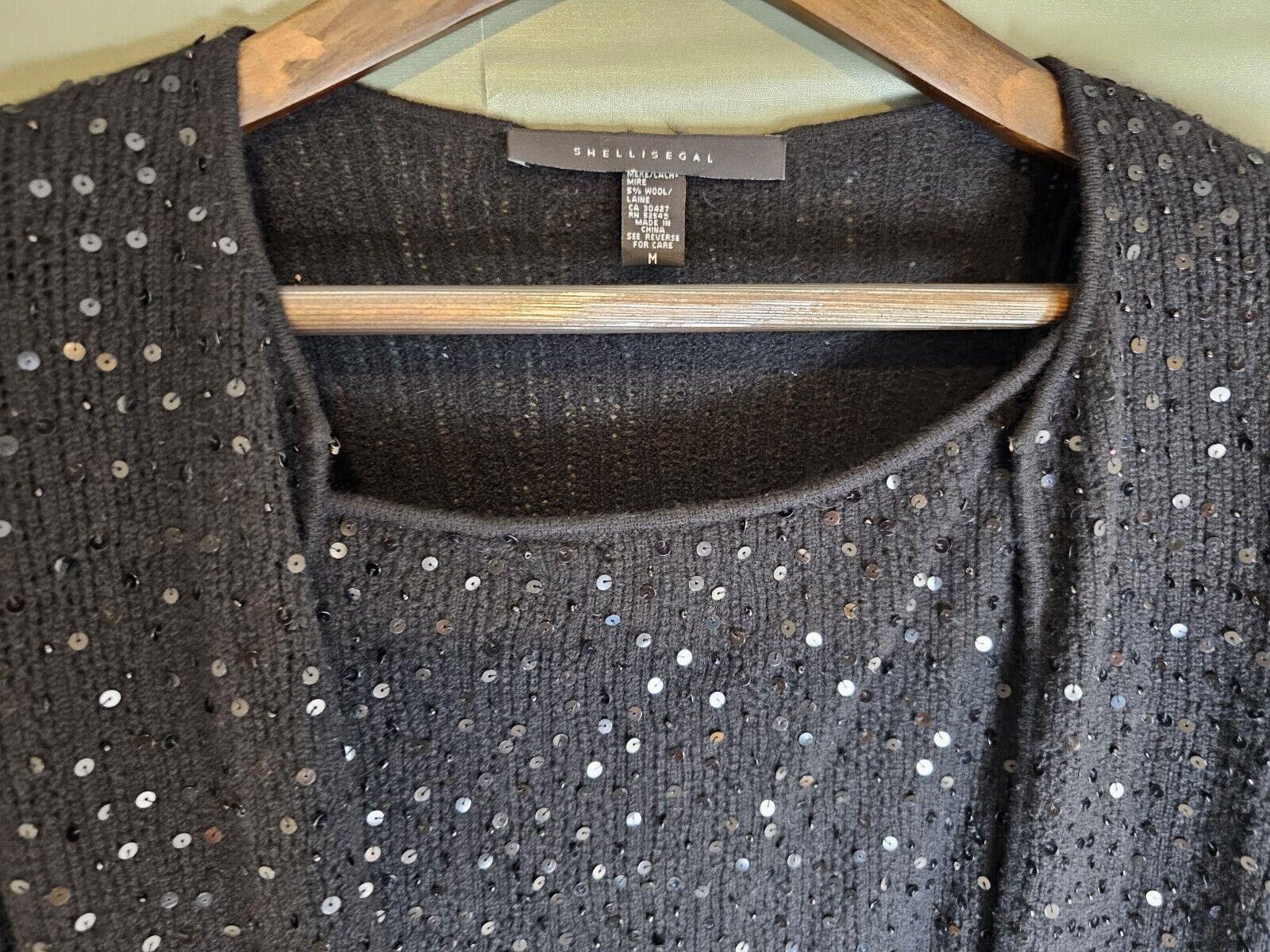 Other Shelli Segal Top & Cardigan Set Black Womens Size M Size M / US 6-8 / IT 42-44 - 1 Thumbnail