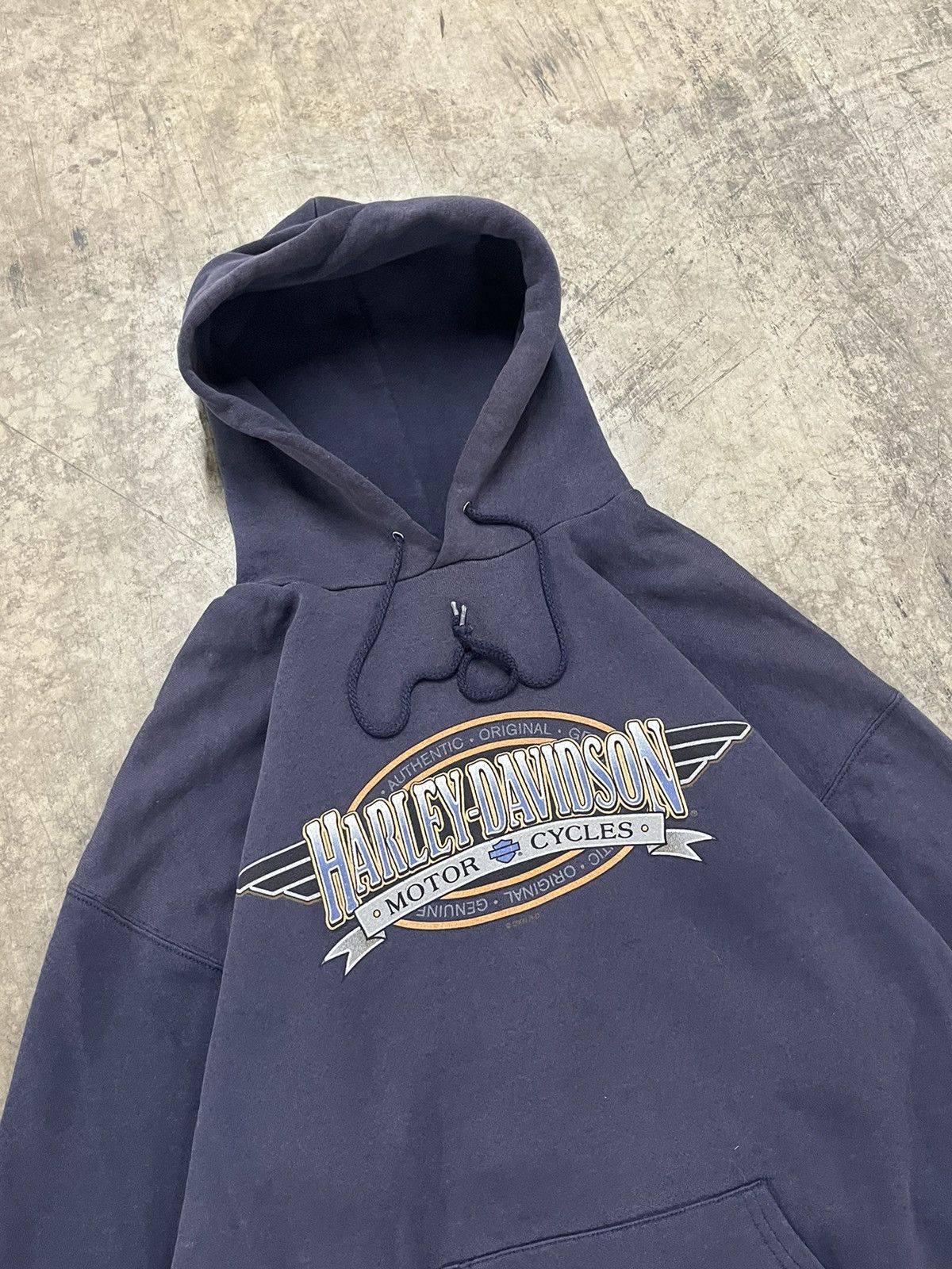Harley Davidson × Vintage Harley Davidson vintage y2k hoodie hype boxy streetwear Size US L / EU 52-54 / 3 - 4 Thumbnail