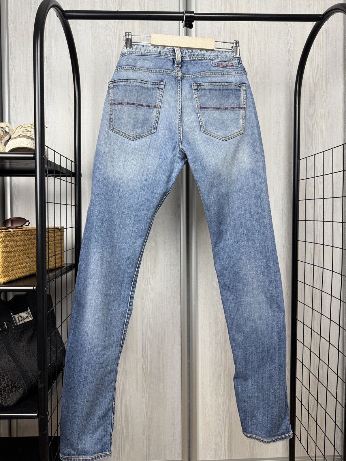 Other Sartoria Tramarossa 1967 blue faded distressed denim jeans Size US 34 / EU 50 - 3 Thumbnail