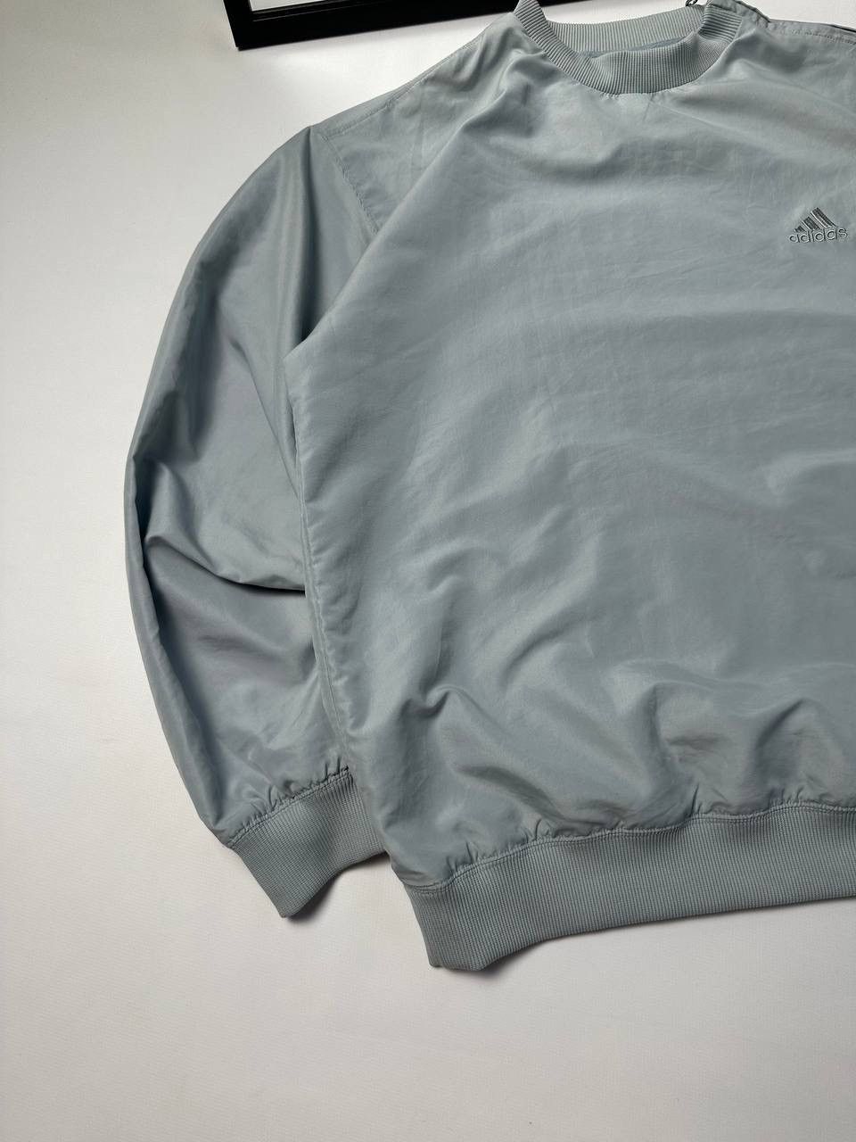 Adidas 🔥00s Nylon Adidas Boxy Sweatshirt Windbreaker Blue Size US L / EU 52-54 / 3 - 3 Thumbnail