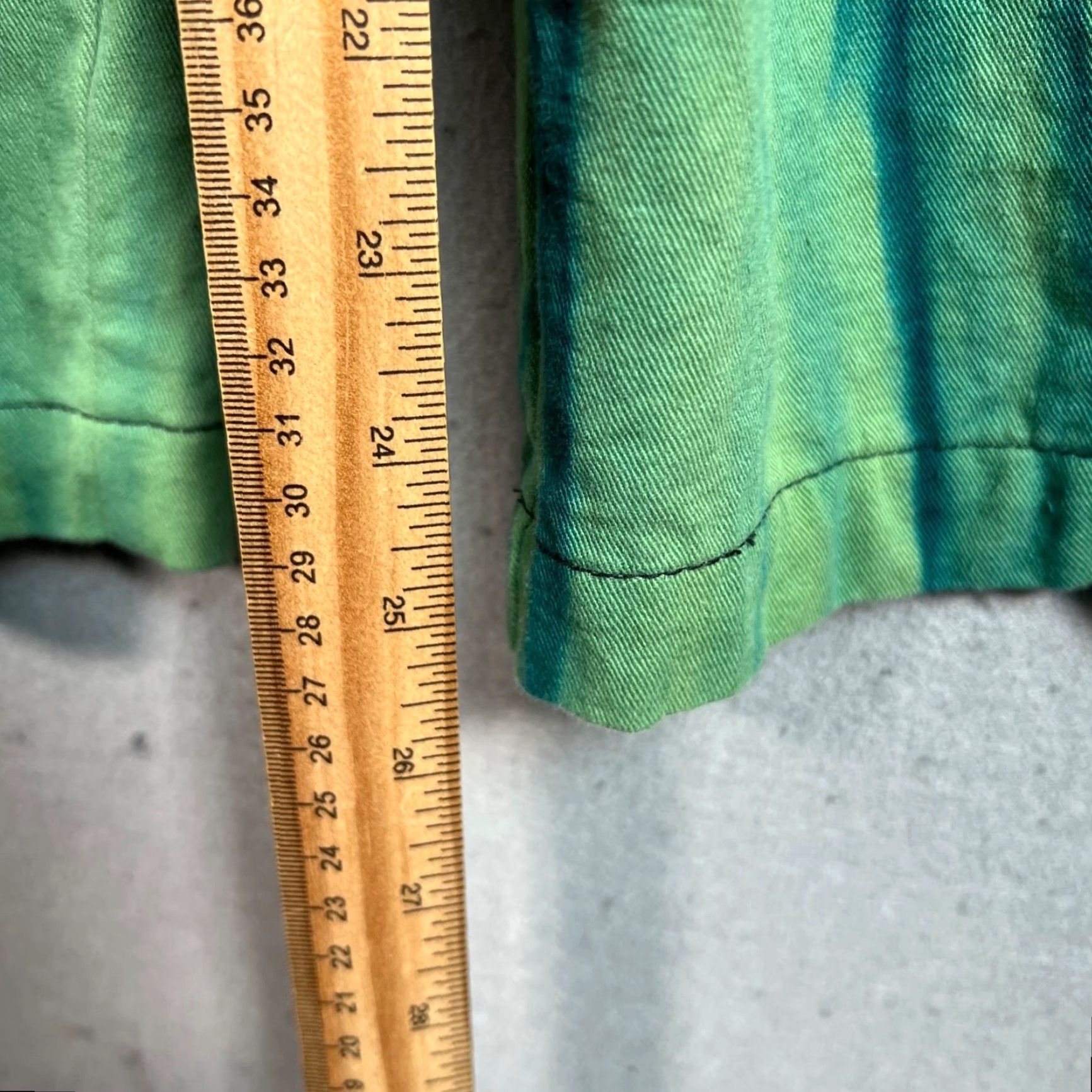 Vintage Wood & Mountain Womens Size Large Tie-Dye Green & Black Pants Wide-Leg Size 36" / US 14 / IT 50 - 7 Thumbnail