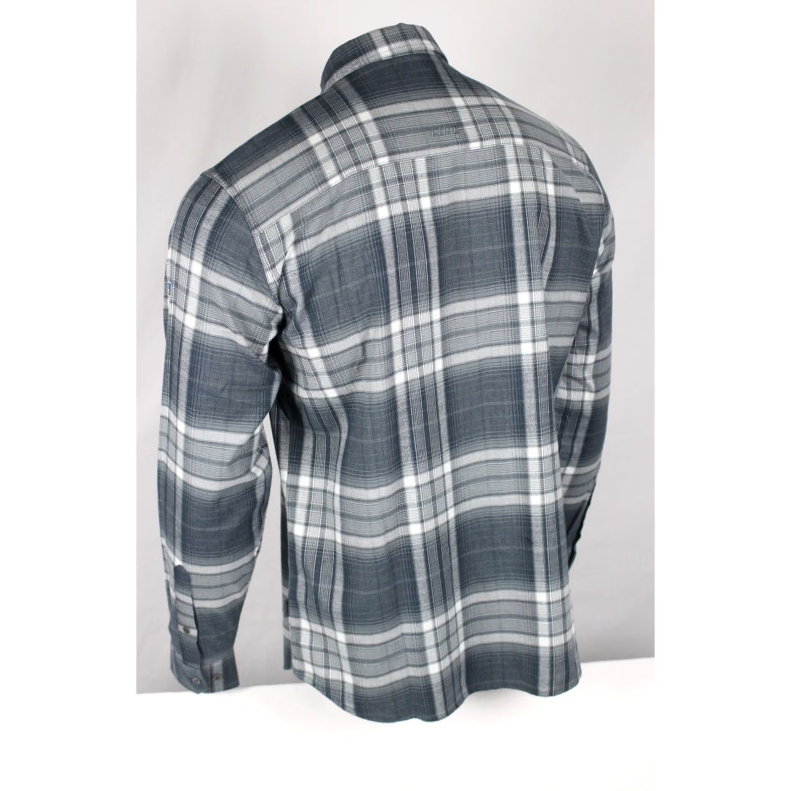 Vintage Kuhl Fugitive Flannel Shirt Large L Steel Blue Men's Long Sleeve Button 4202 Size US L / EU 52-54 / 3 - 2 Thumbnail