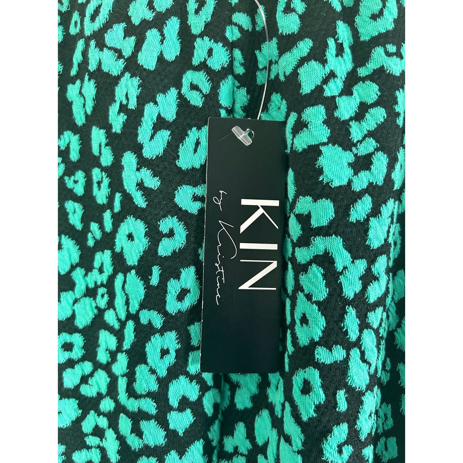 KIN NWT Kin By Kristine Cheetah Jacquard Trumpet Skirt PLUS 3X Size 42" / US 20 - 6 Thumbnail
