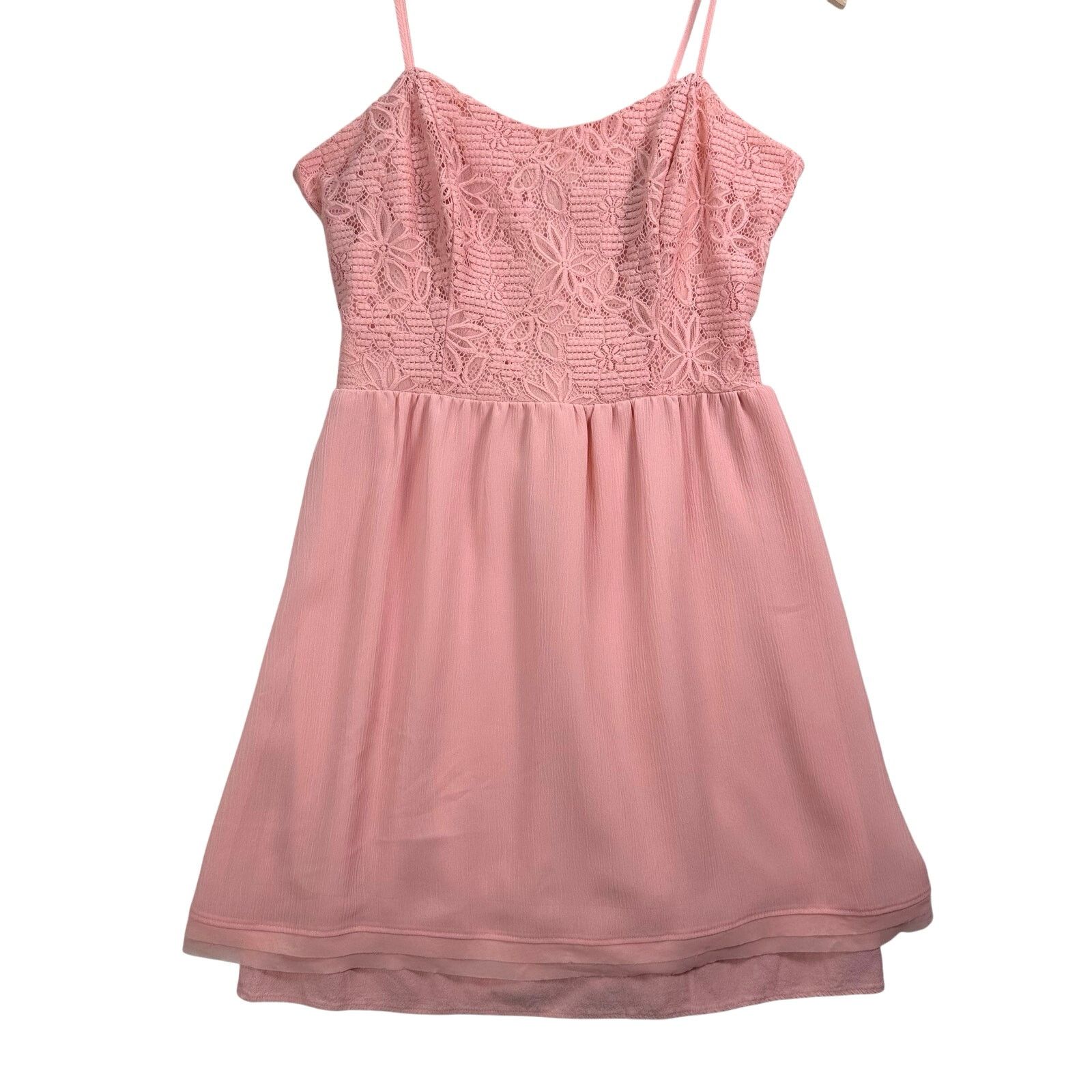 Vera Wang PRINCESS VERA Pink Lace Soft Dress Coquette Romantic Ballet Size S / US 4 / IT 40 - 2 Thumbnail
