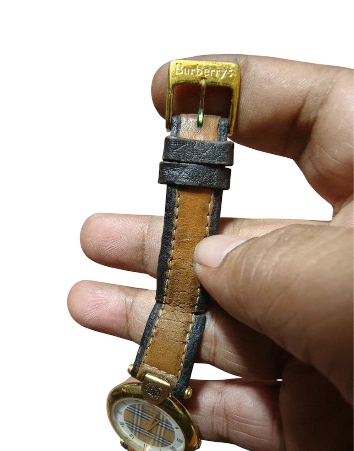 Burberry Prorsum Vintage Burberry gold watch Size ONE SIZE - 3 Thumbnail