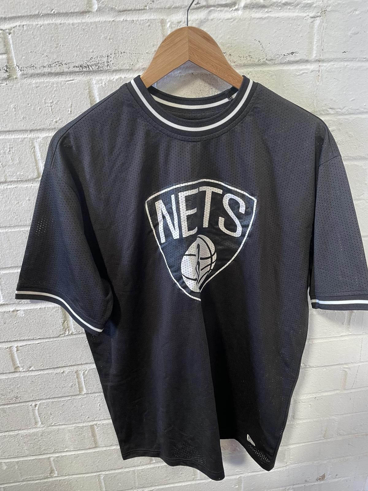 New Era New Era Brooklyn Nets Black Mesh Basketball Jersey Size US M / EU 48-50 / 2 - 1 Thumbnail