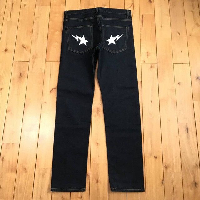 Bape BAPE STA slim fit denim pants a bathing ape star ★size M Size US 32 / EU 48 - 1 Thumbnail