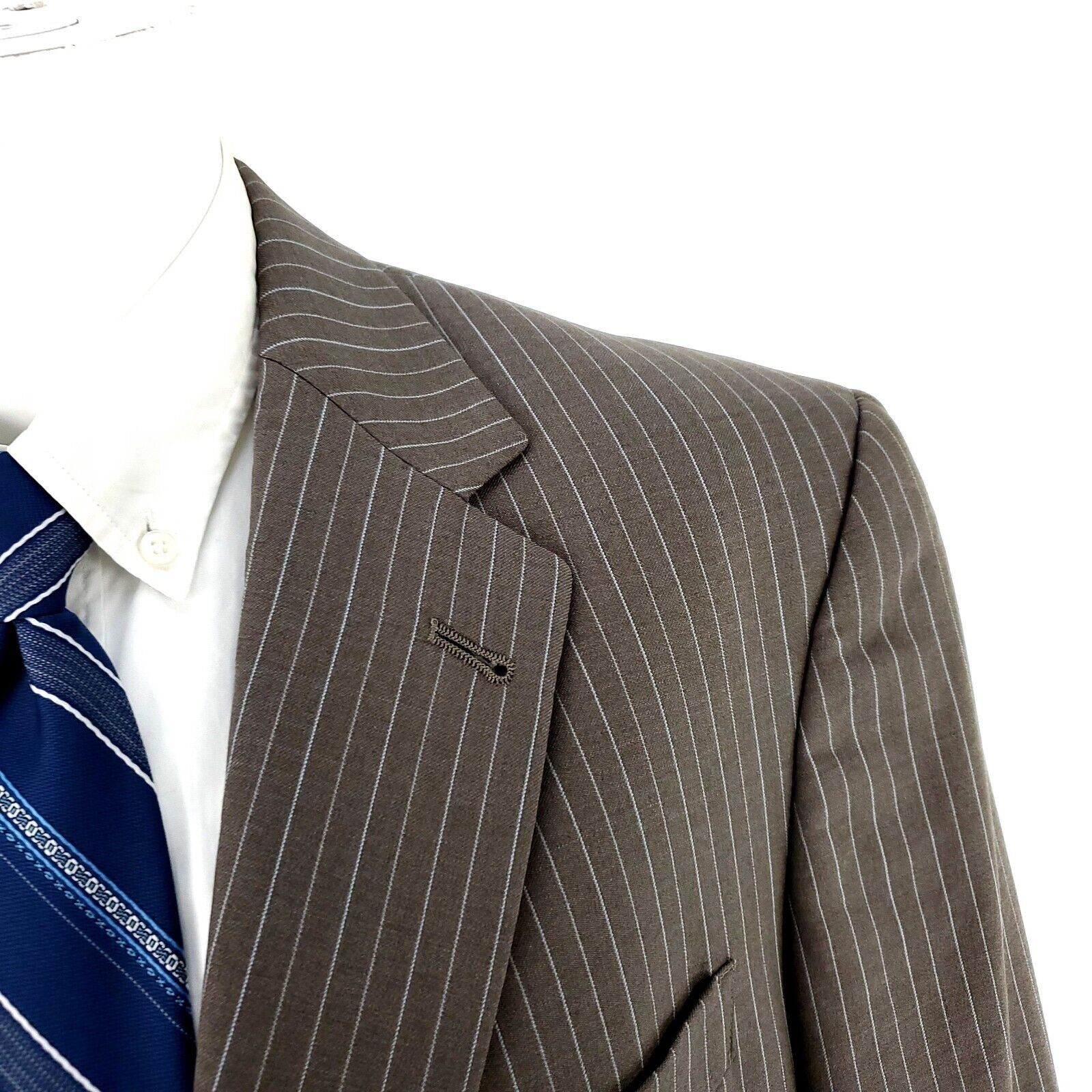 Hart Schaffner Marx Hart Schaffner Marx Gold Trumpeter Wool 2 Button Suit Jacket Size 42L - 2 Thumbnail