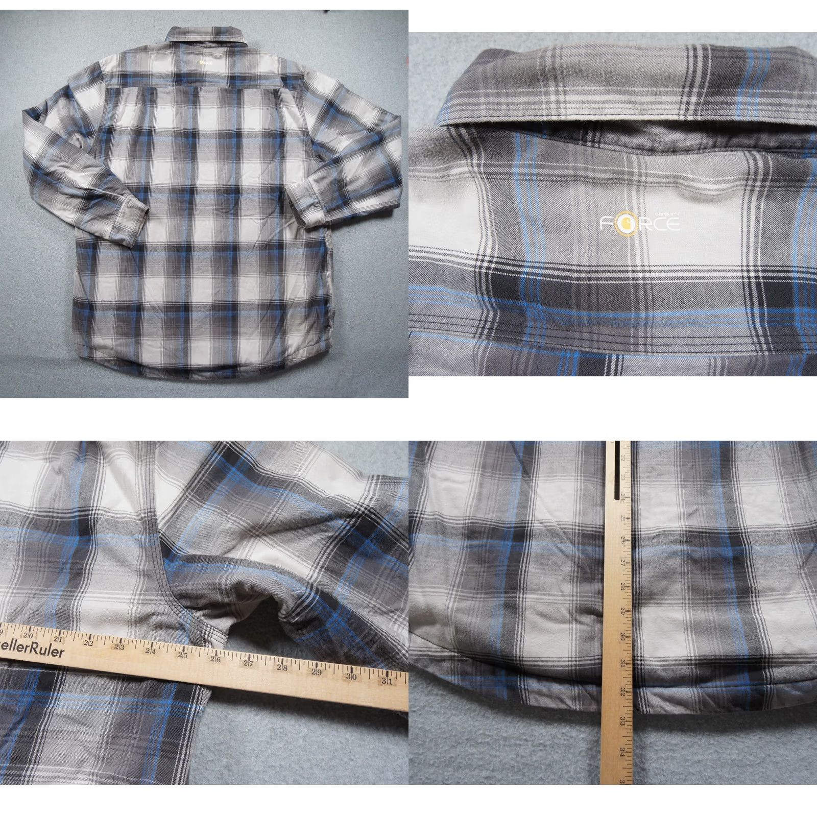 Carhartt Carhartt Jacket Mens XL Button Down Shirt Shacket Snap Workwear Plaid Size US XL / EU 56 / 4 - 8 Thumbnail