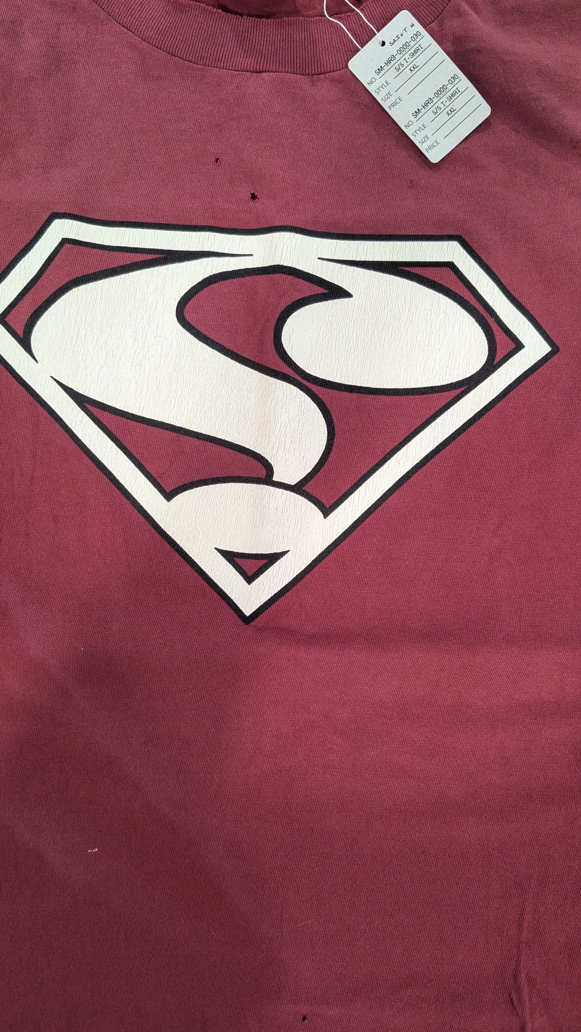 Saint Michael Saint Mxxxxxx Saint Superman Distressed T-Shirt Size 2XL Size US XXL / EU 58 / 5 - 10 Thumbnail