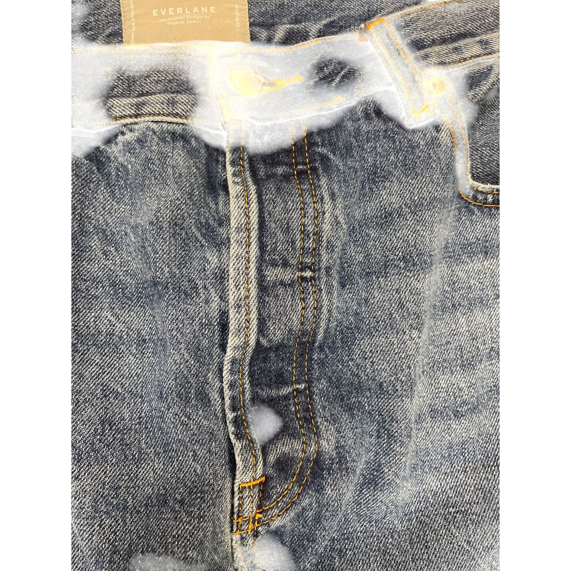 Everlane Everlane Mens Relaxed Straight Fit Blue Denim Jeans size 29R Size US 29 - 4 Thumbnail