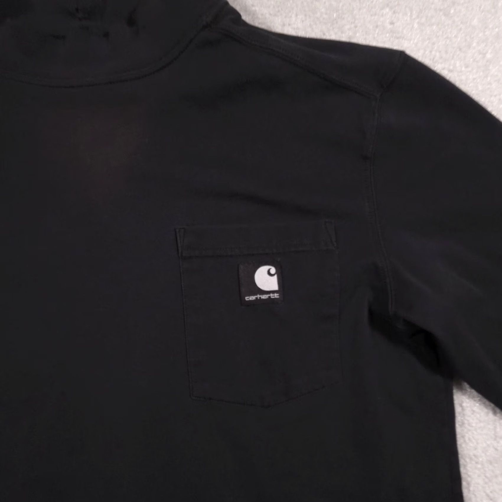 Carhartt Carhartt Shirt Mens Medium Black Mock Neck Long Sleeve Pocket Work Dry Tee Size US M / EU 48-50 / 2 - 4 Thumbnail