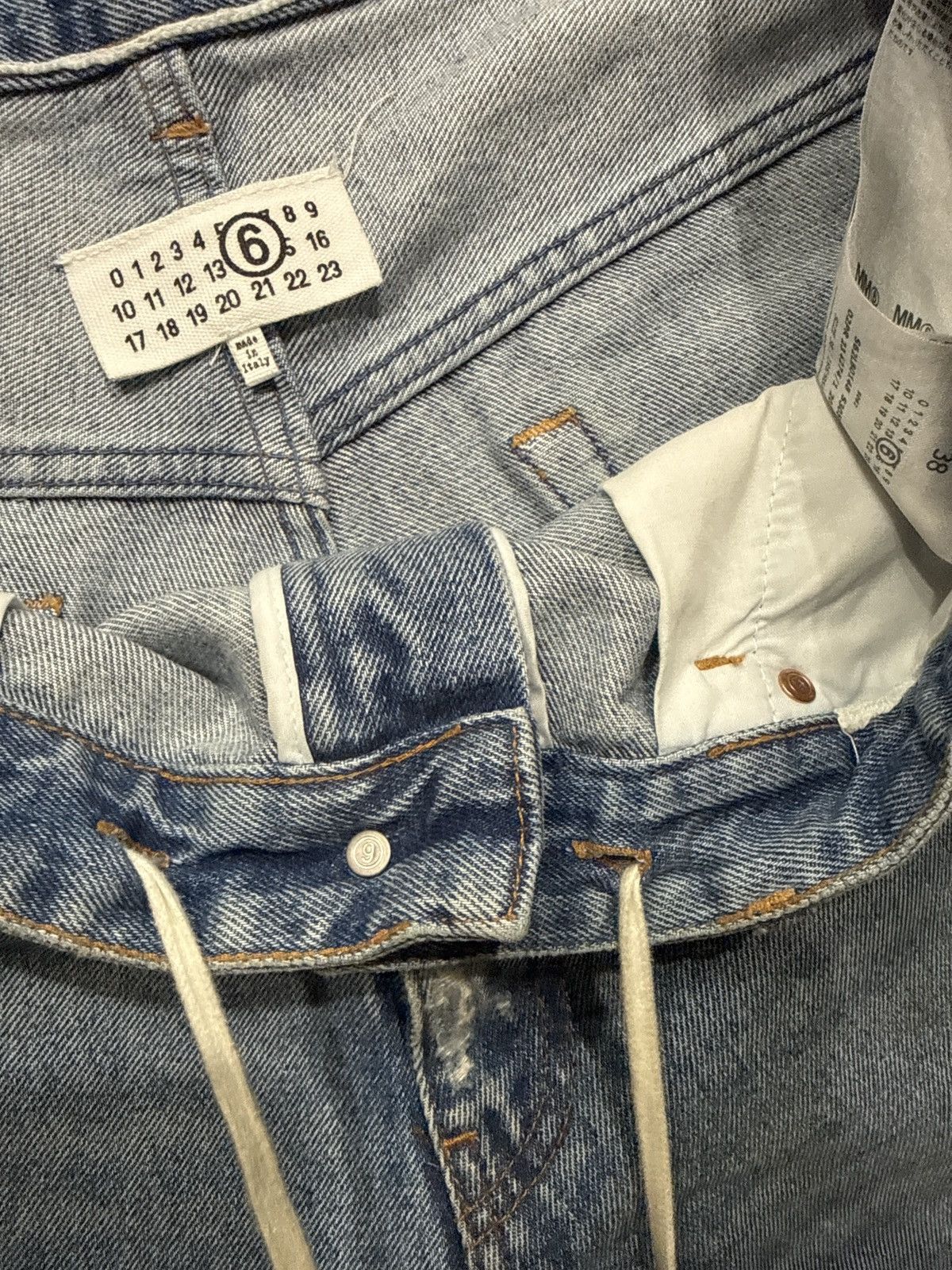 MM6 MM6 Long Length Denim Shorts Size US 38 / EU 54 - 9 Thumbnail