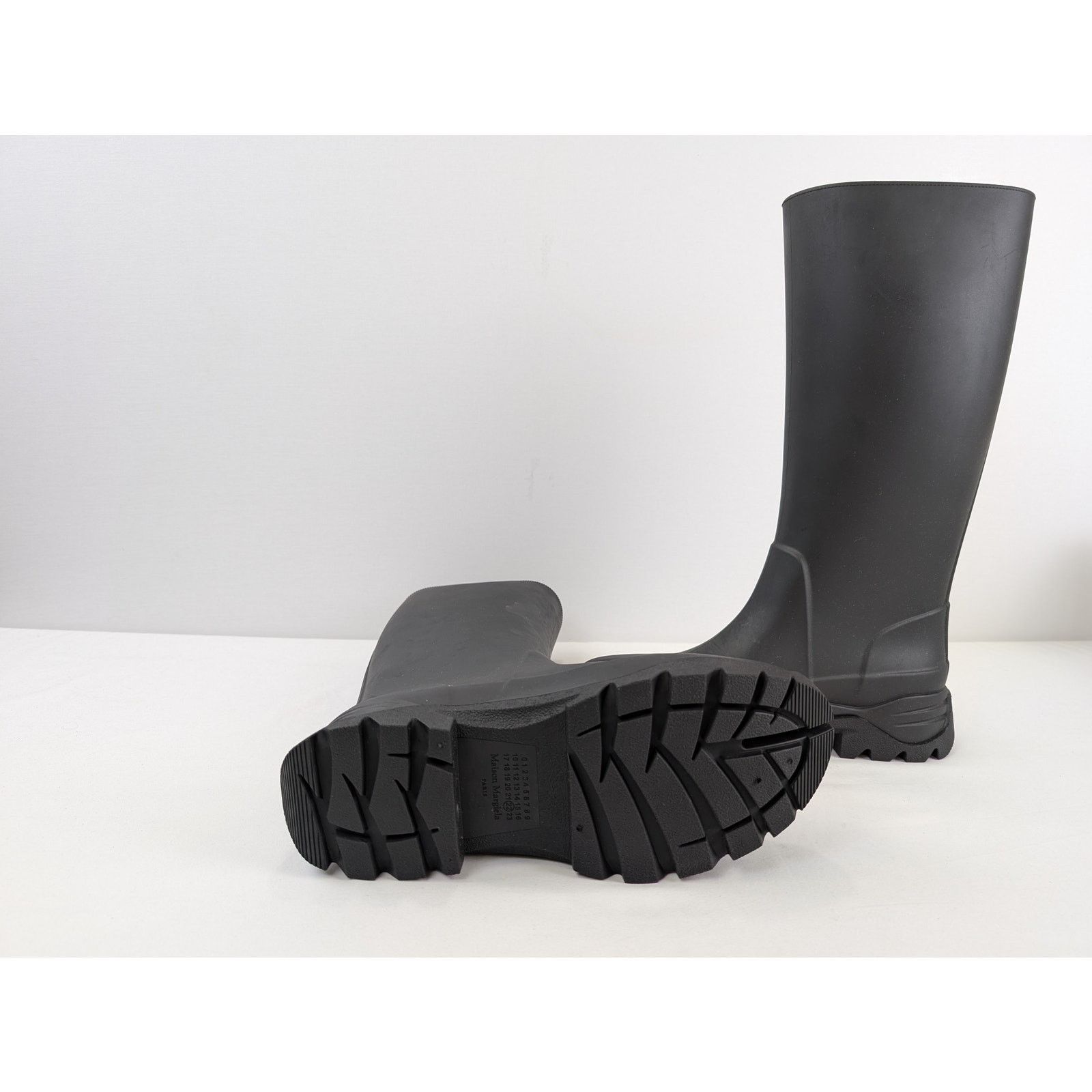 Maison Margiela o1rshd1 Tabi Long Boots in Black Size US 12 / EU 45 - 6 Thumbnail
