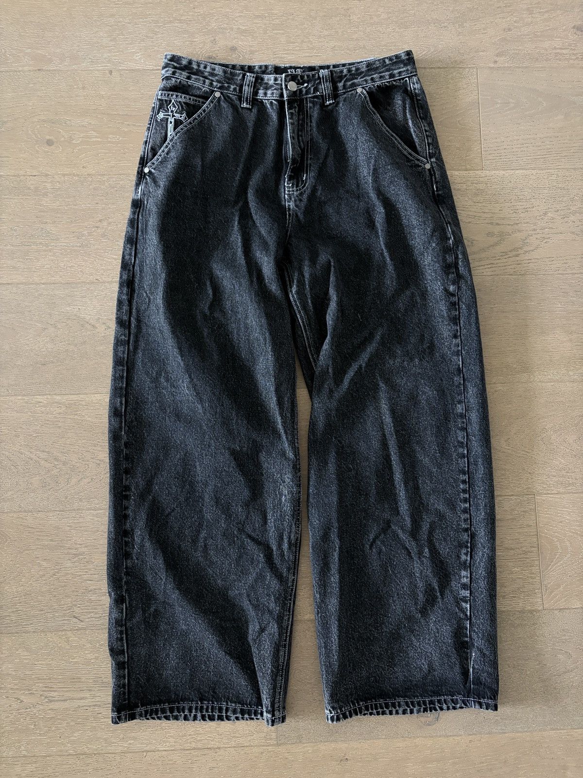 Other Y2K Cross Baggy Jeans Size US 34 / EU 50 - 1 Thumbnail