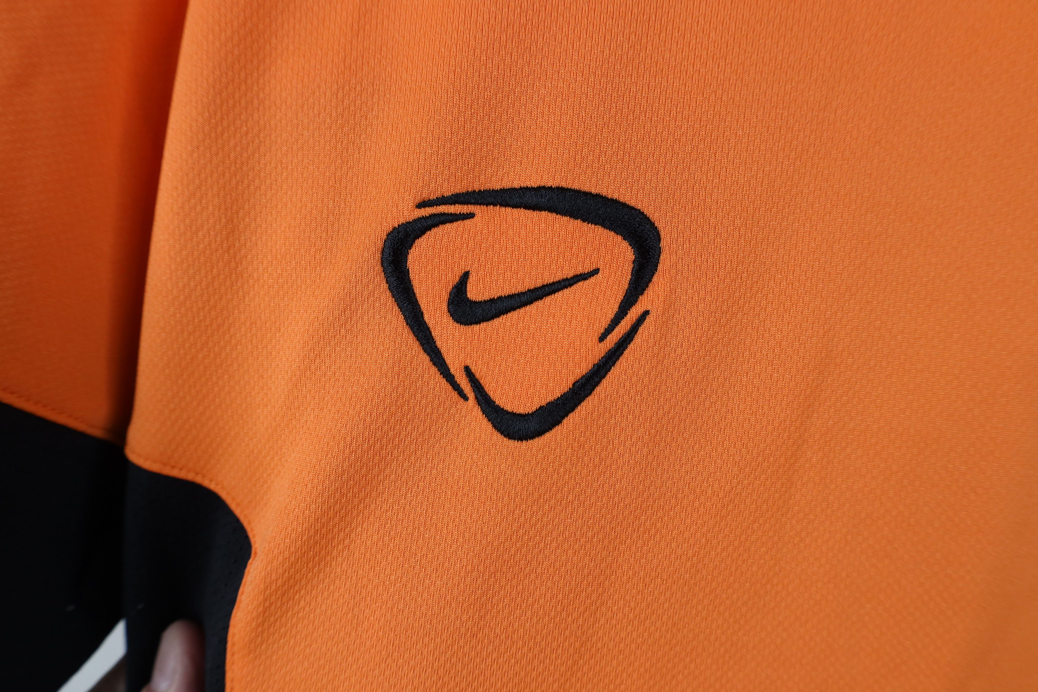 Nike × Vintage Vintage Nike Total 90 Scott Mini Swoosh Soccer Jersey Orange Size US S / EU 44-46 / 1 - 4 Thumbnail