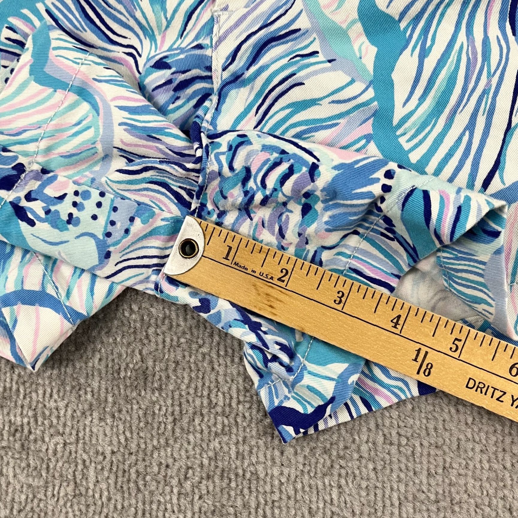 Lilly Pulitzer Lilly Pulitzer Shorts Womens Size 12 / 4" Blue Stretch Chino Beach 005696 Size 34" / US 12 / IT 48 - 5 Thumbnail