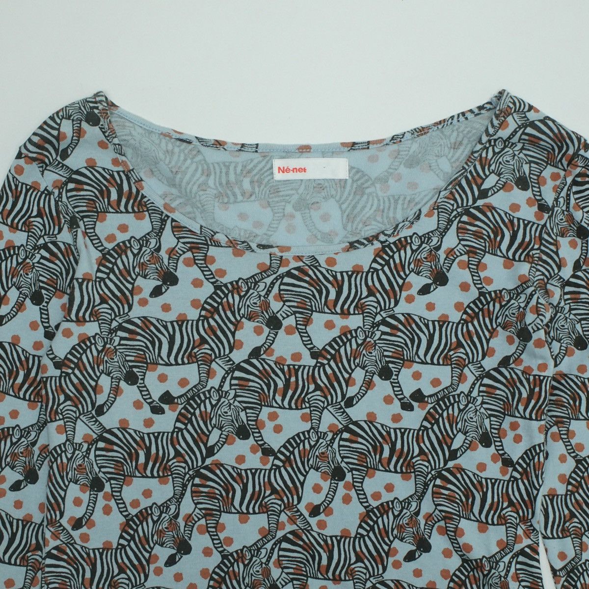 Issey Miyake *NoTariff Ne-net by Issey Miyake LS Pattern T-Shirt Size ONE SIZE - 2 Thumbnail