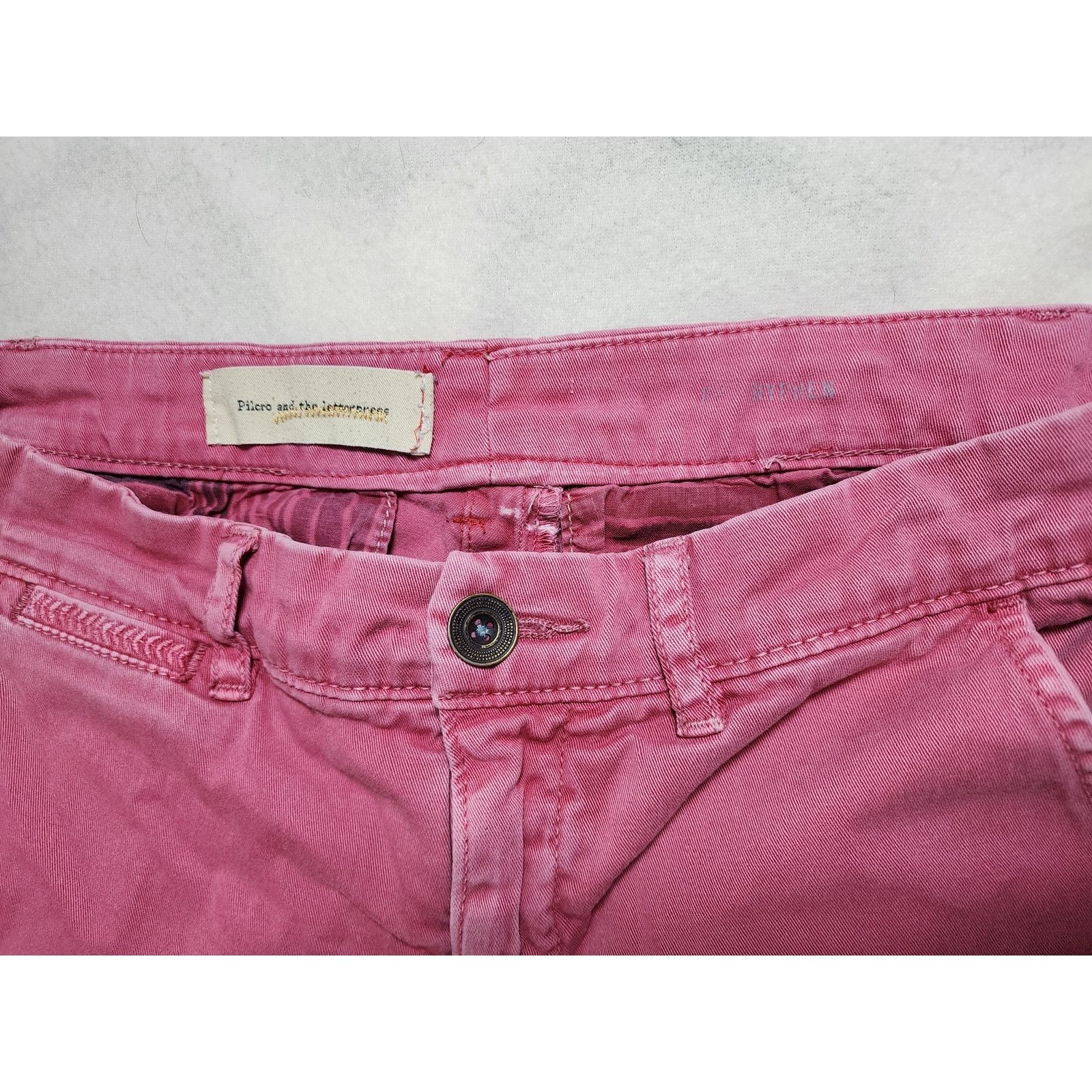 Anthropologie Pilcro and the Letterpress Womens 32 Hyphen Relaxed Fit Pink Size US 32 / EU 48 - 5 Thumbnail