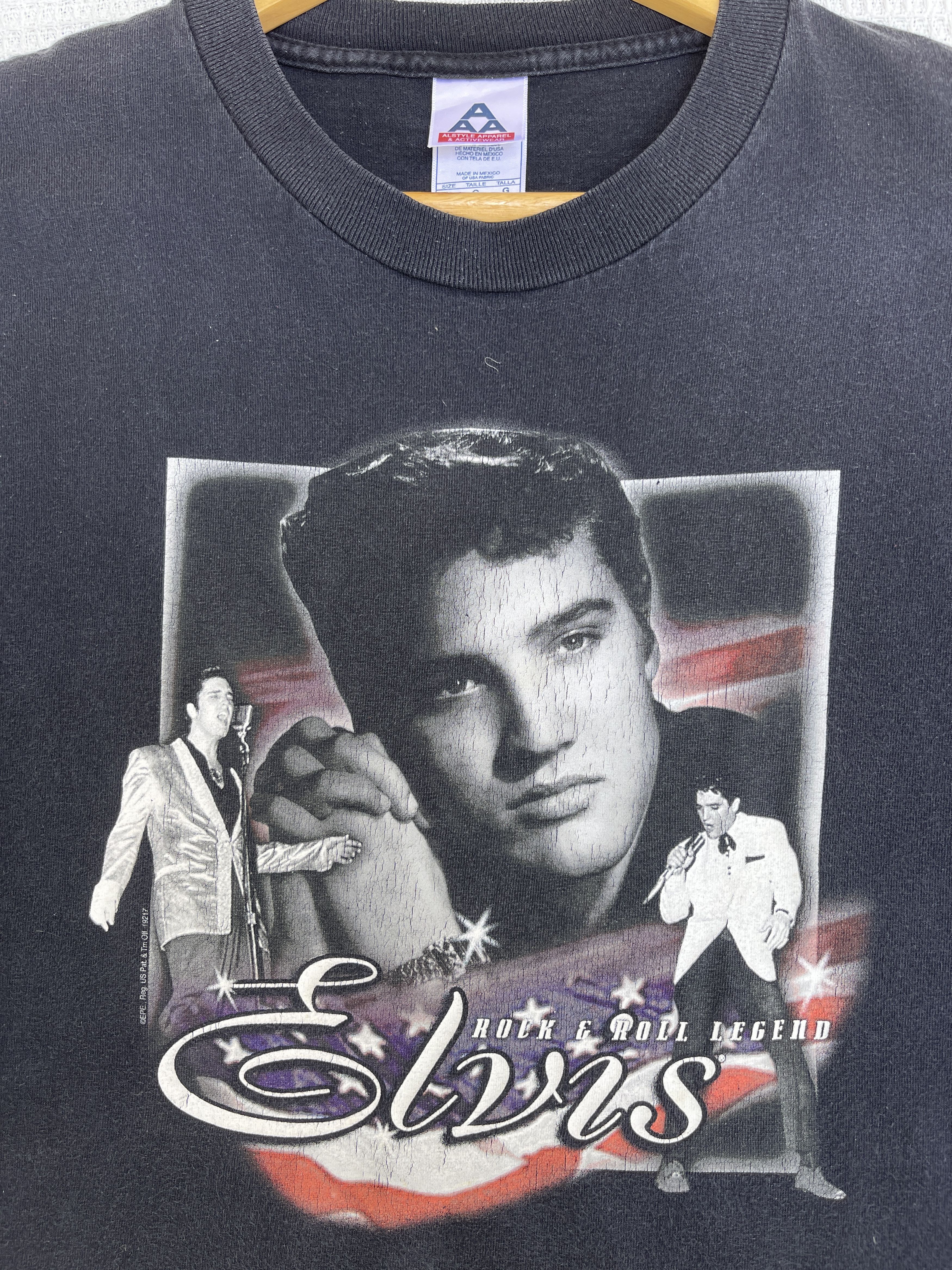 Band Tees LastDrop🔥Rare🔥Vtg Elvis Presly Rock & Roll Sun Faded T-Shirt Size US L / EU 52-54 / 3 - 8 Thumbnail