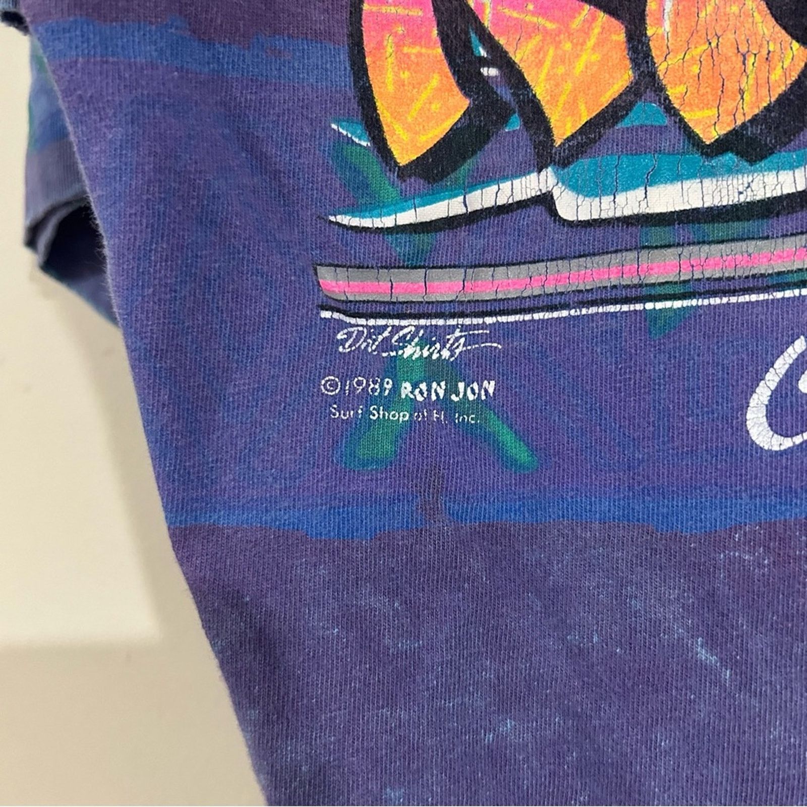 Ron Jon Surf Shop Vintage 1989 Ron Jon Surf Shop AOP Shirt Size US L / EU 52-54 / 3 - 6 Thumbnail