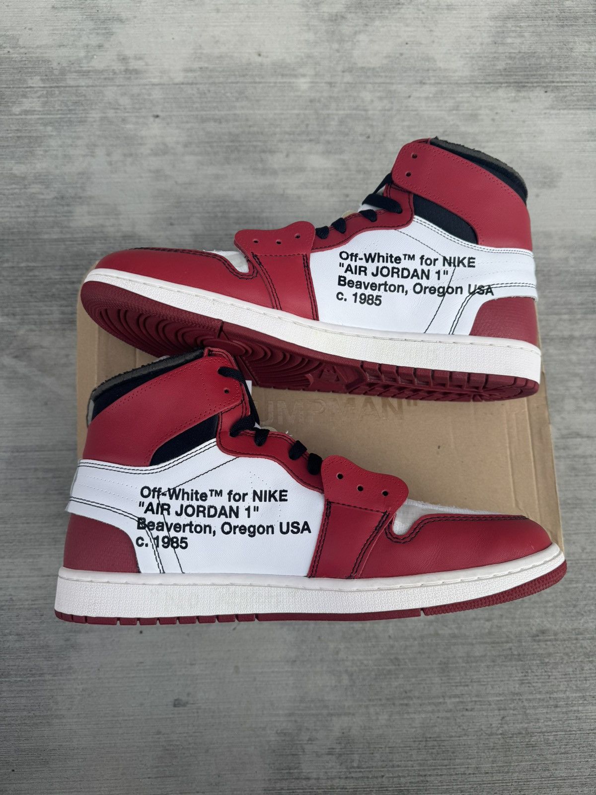 Nike × Off-White OFF-WHITE OFF WHITE JORDAN 1 RETRO HIGH OG CHICAGO SIZE 13 Size US 13 / EU 46 - 2 Thumbnail
