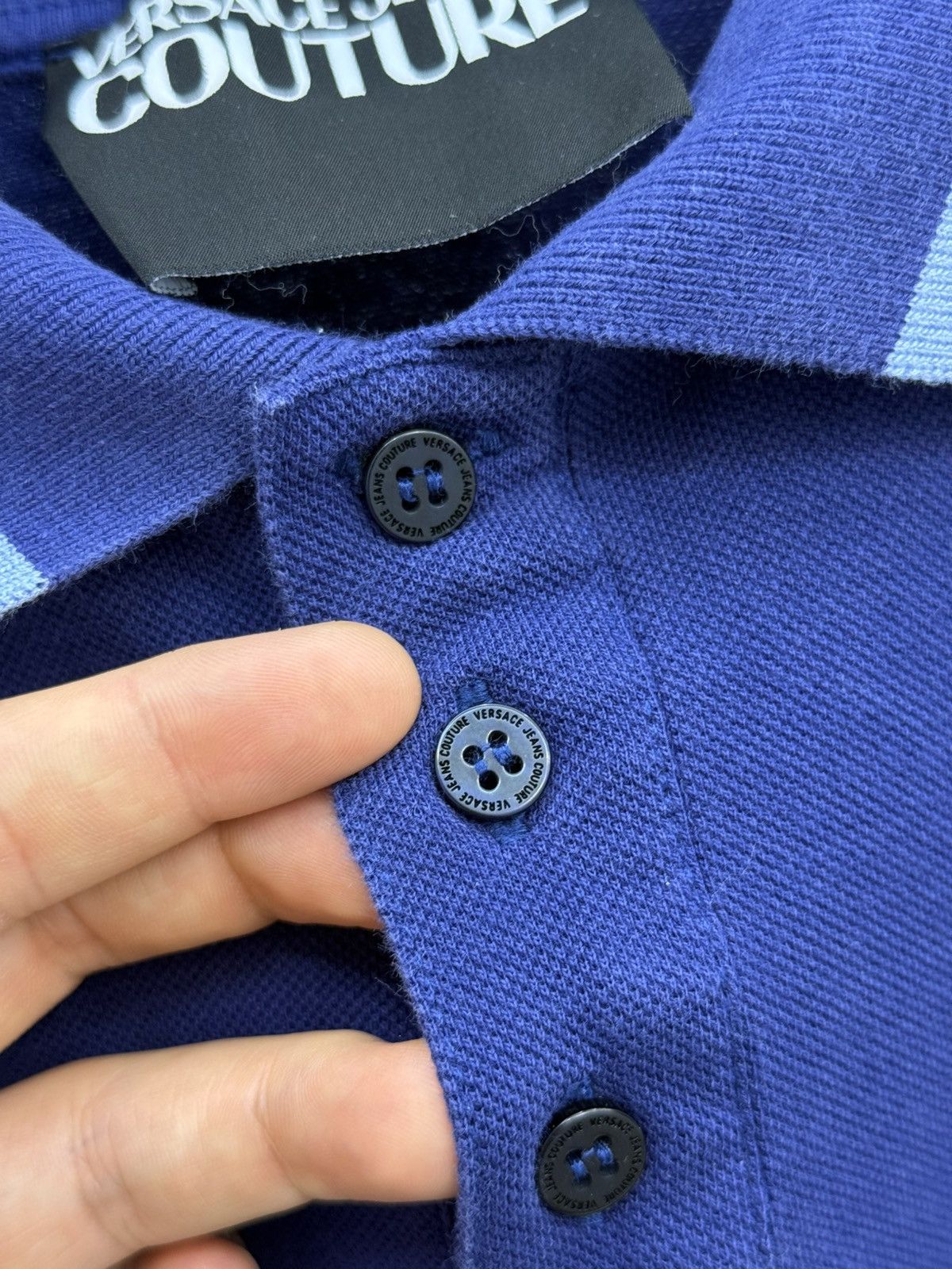 Versace Jeans Couture Versace Jeans Couture Cotton Polo Shirt Size US XL / EU 56 / 4 - 3 Thumbnail