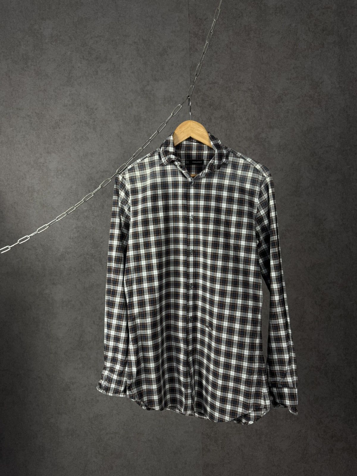 Dsquared2 Dsquared 2 luxury designer vintage checkered shirt Size US S / EU 44-46 / 1 - 1 Thumbnail
