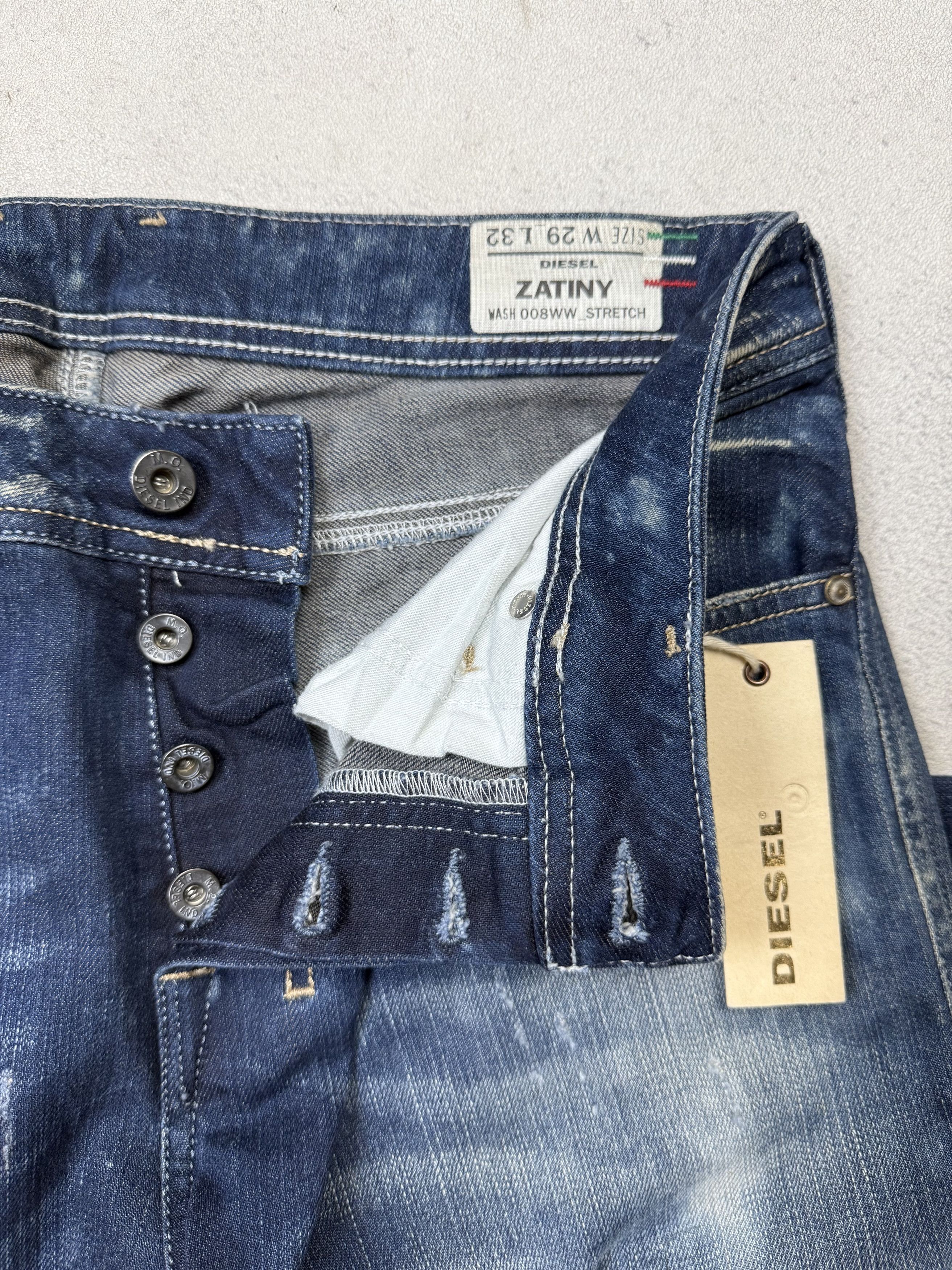 Diesel Diesel Zatiny Bootcut Distressed Jeans Denim Size US 29 - 12 Thumbnail