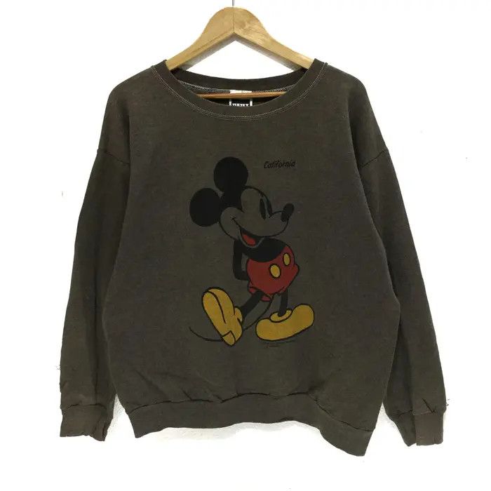 Vtg MICKEY MOUSE Sweatshirt Disney Cartoon Mickey Sweater