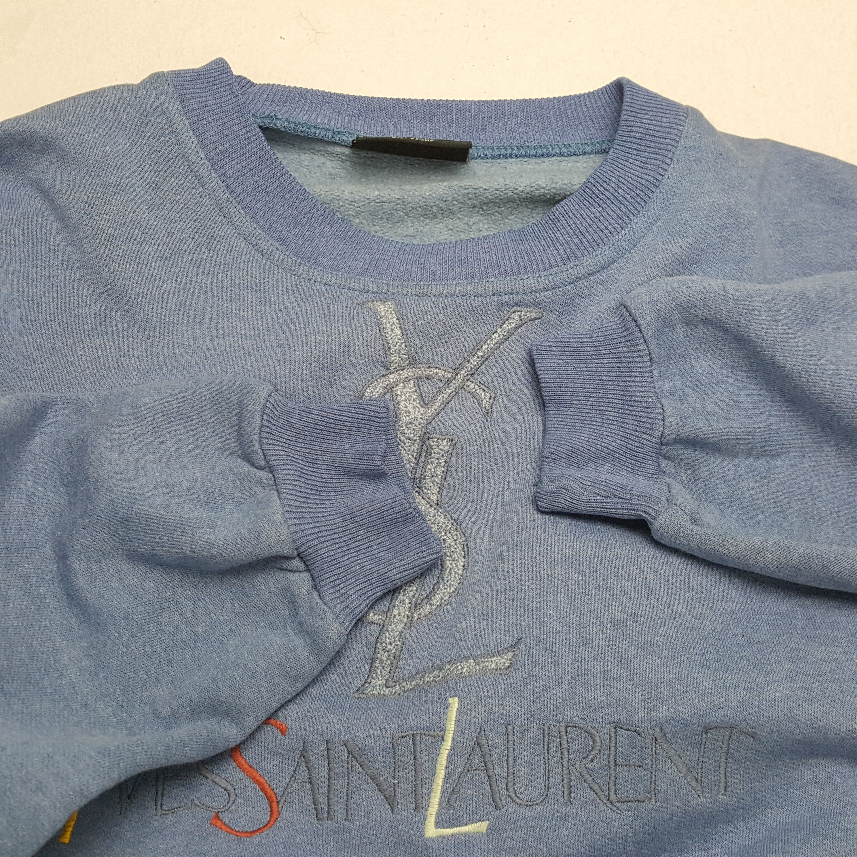 Vintage × Yves Saint Laurent Vintage YVES SAINT LAURENT Italian Fashion Brand Sweatshirts Size US L / EU 52-54 / 3 - 7 Thumbnail