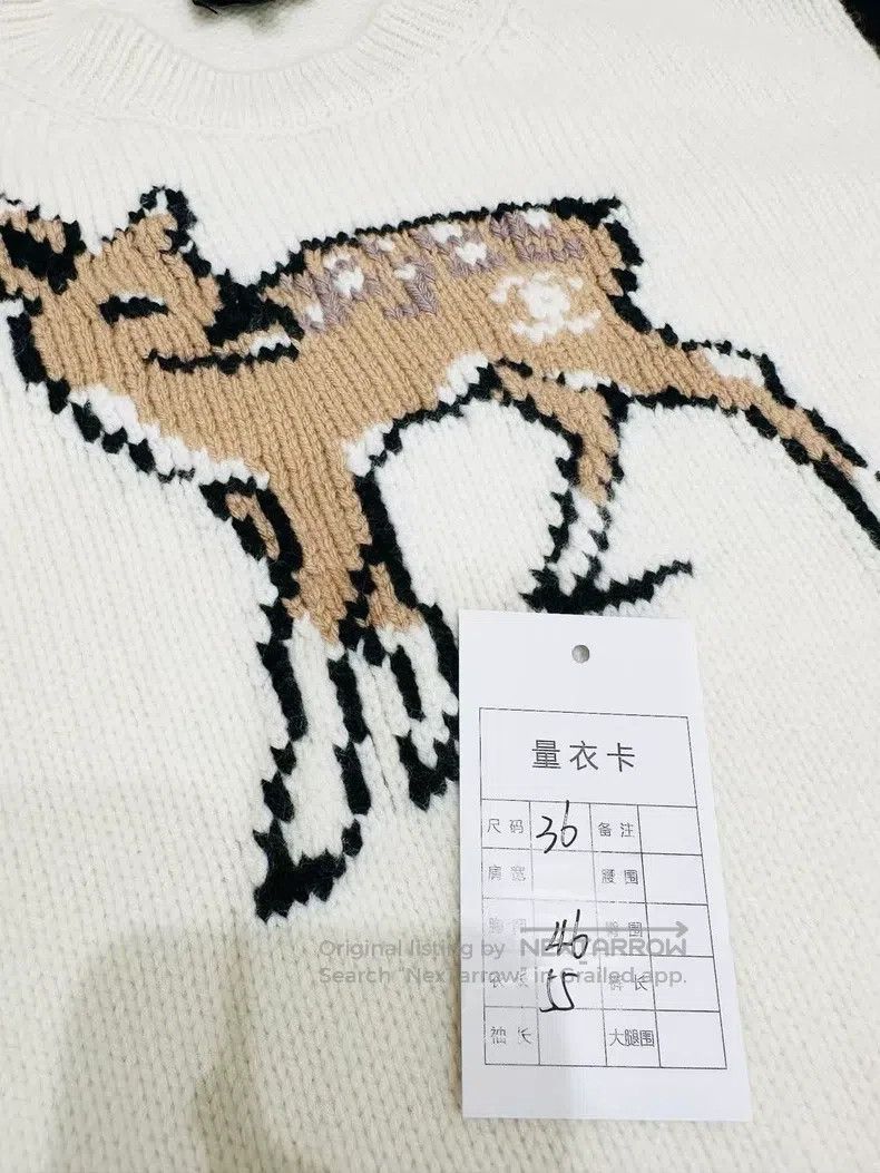 Chanel Chanel 25N popular deer jacquard sweater Size XS / US 0-2 / IT 36-38 - 6 Thumbnail