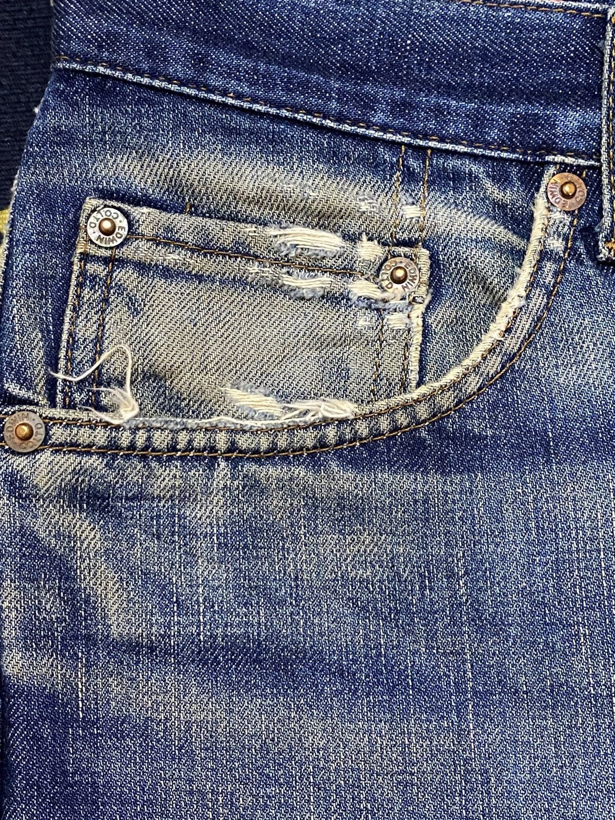 Edwin Vintage Japanese Brands Edwin503 Mud Wash Loose Jeans Size US 34 / EU 50 - 10 Thumbnail