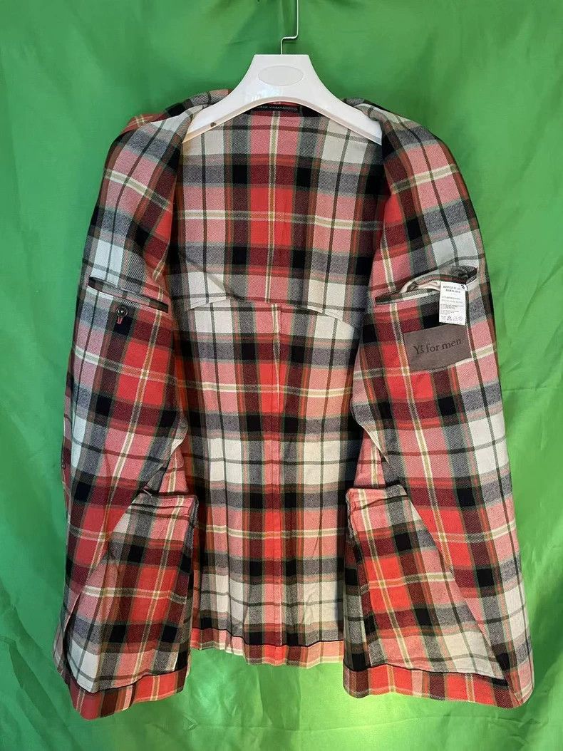 Y's for Men Y's For Men size 3 2004ss Plaid blazer Size 38R - 3 Thumbnail