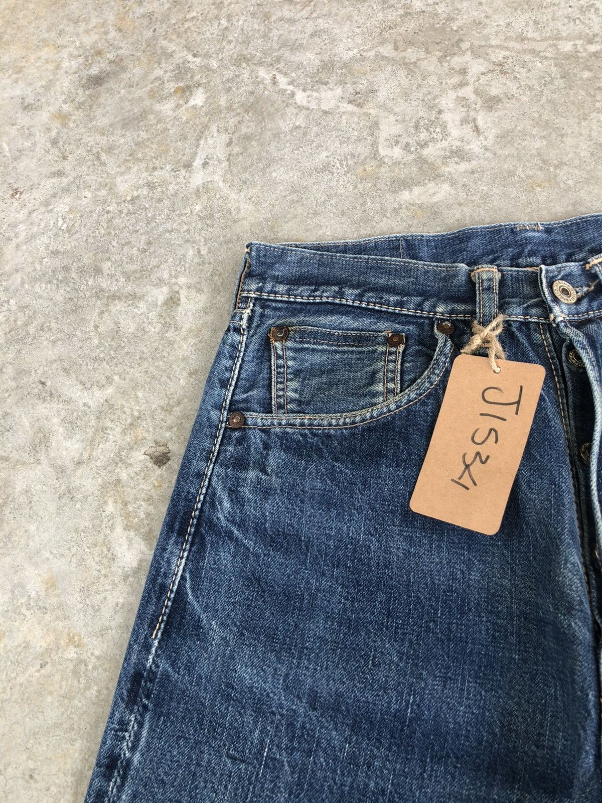 Warehouse & Co. Japanese Warehouse Duck Digger Selvedge Denim Diatressed Size US 28 / EU 44 - 15 Thumbnail