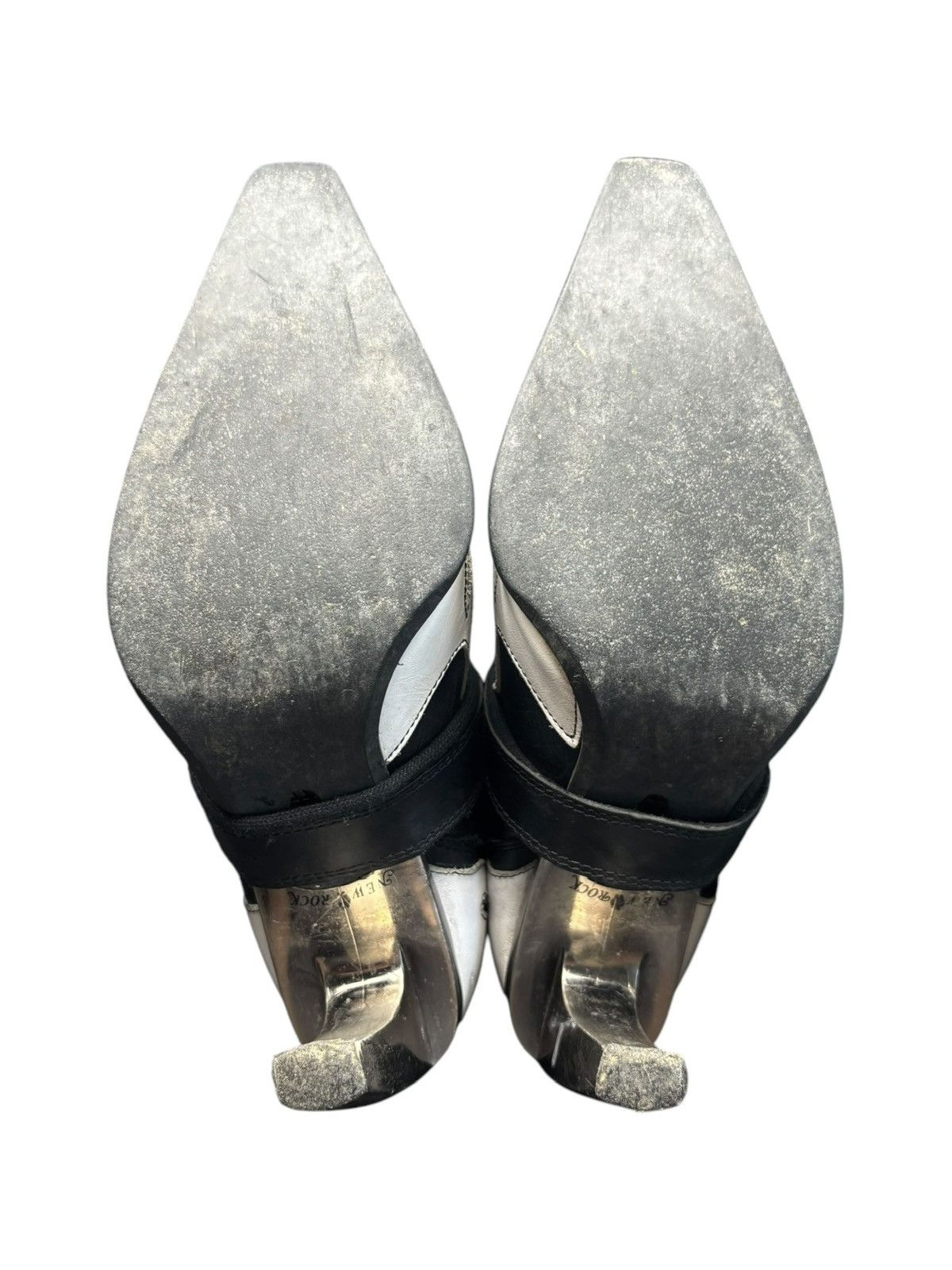 New Rock Vintage New Rock white flame biker heels Size 36 Size US 6 / IT 36 - 9 Thumbnail