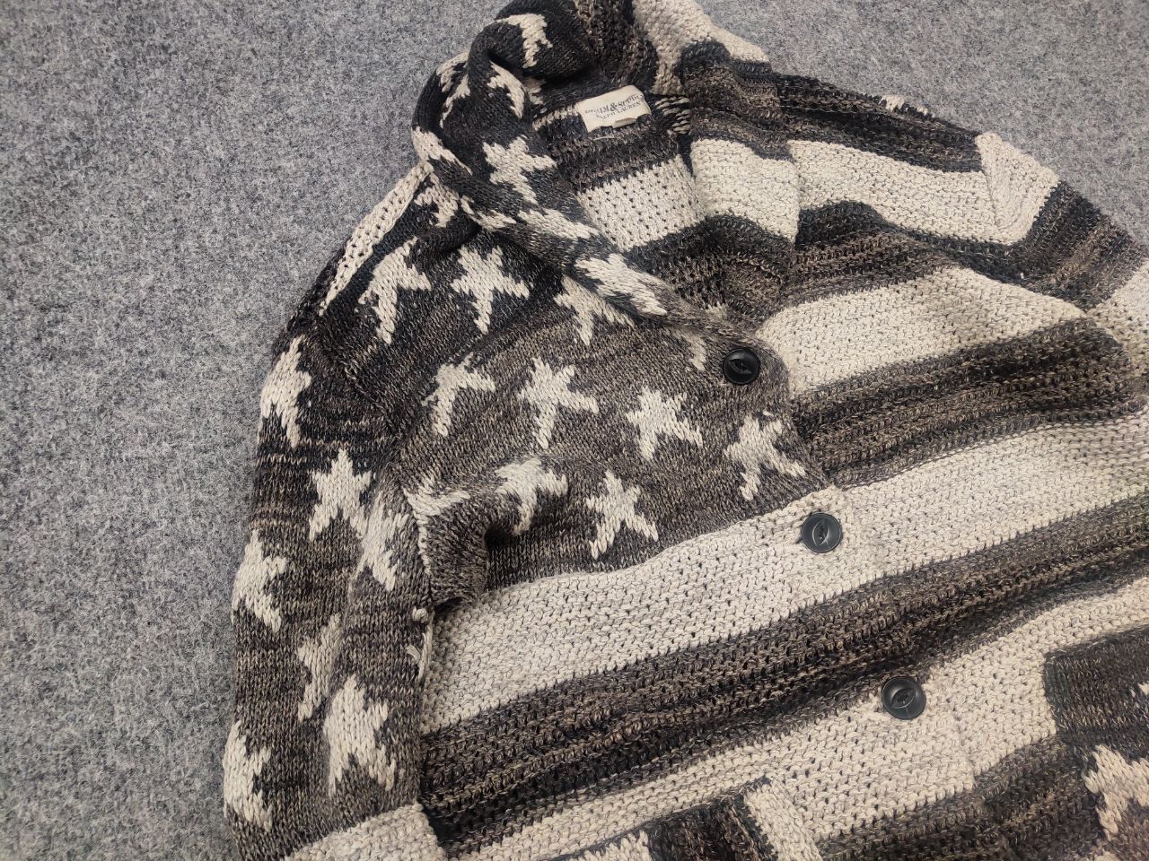 Polo Ralph Lauren Vintage Archive Ralph Lauren Supply Knit USA Flag Cardigan Size US S / EU 44-46 / 1 - 6 Thumbnail