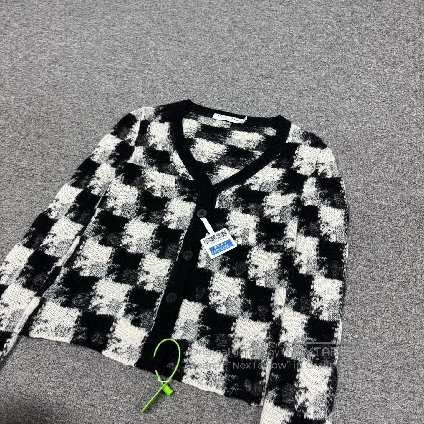 Dior Dior Cashmere checkered knit cardigan| Size S / US 4 / IT 40 - 5 Thumbnail