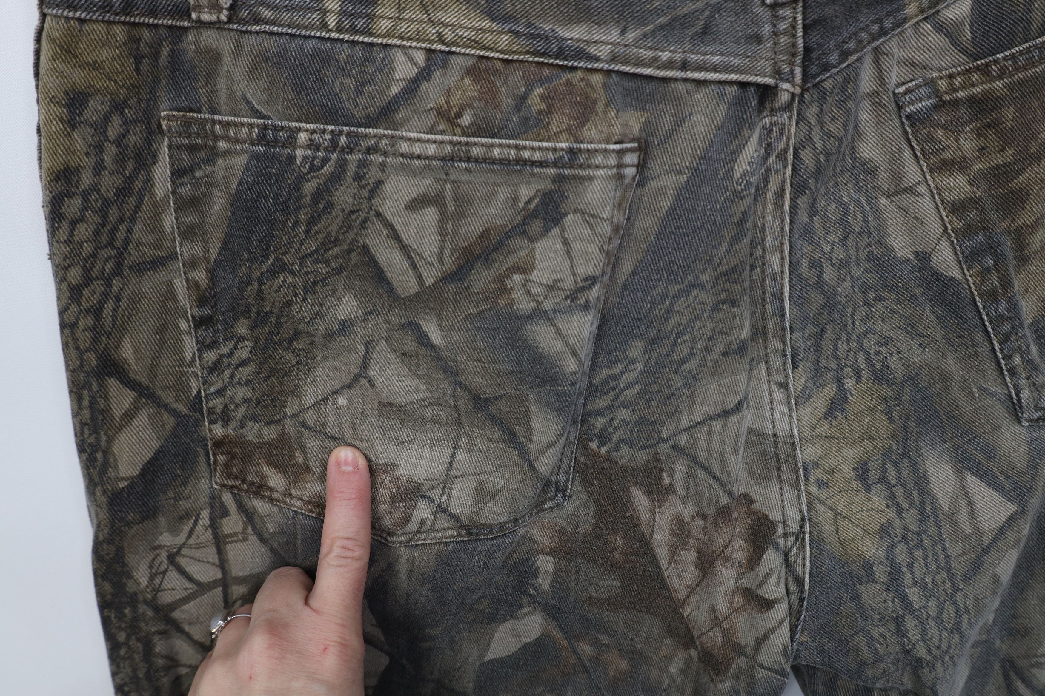 Vintage Vintage 90s Y2K Streetwear Camouflage Double Wide Leg Jeans Size US 38 / EU 54 - 12 Thumbnail