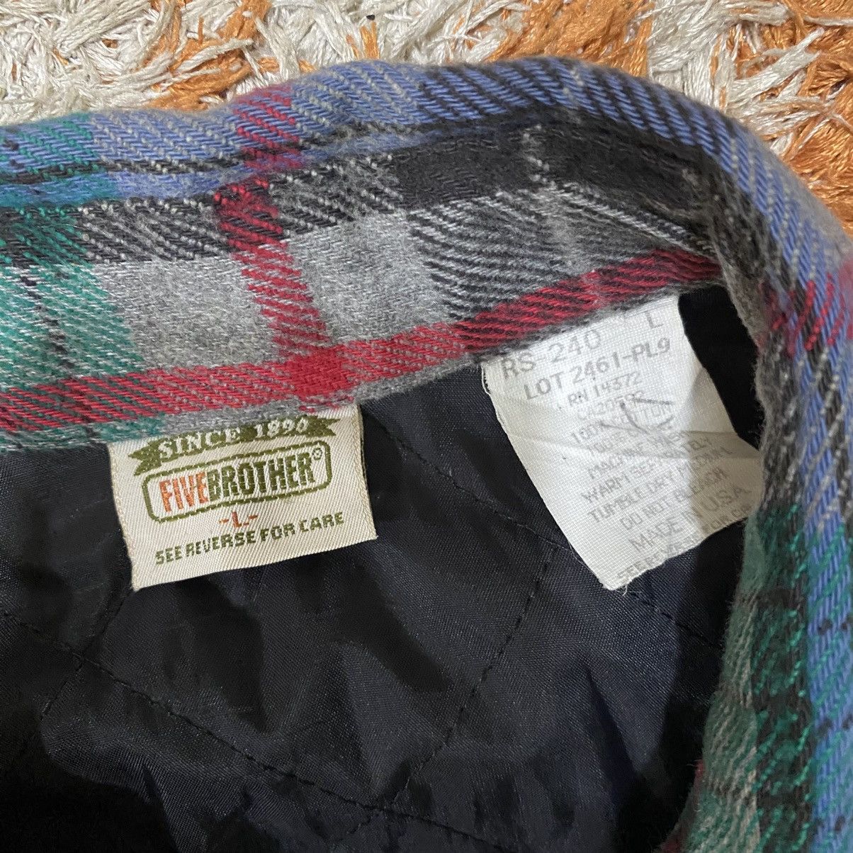 FiveBrother ☀️Vintage FiveBrother wool tartan snap button jacket Size US L / EU 52-54 / 3 - 6 Thumbnail