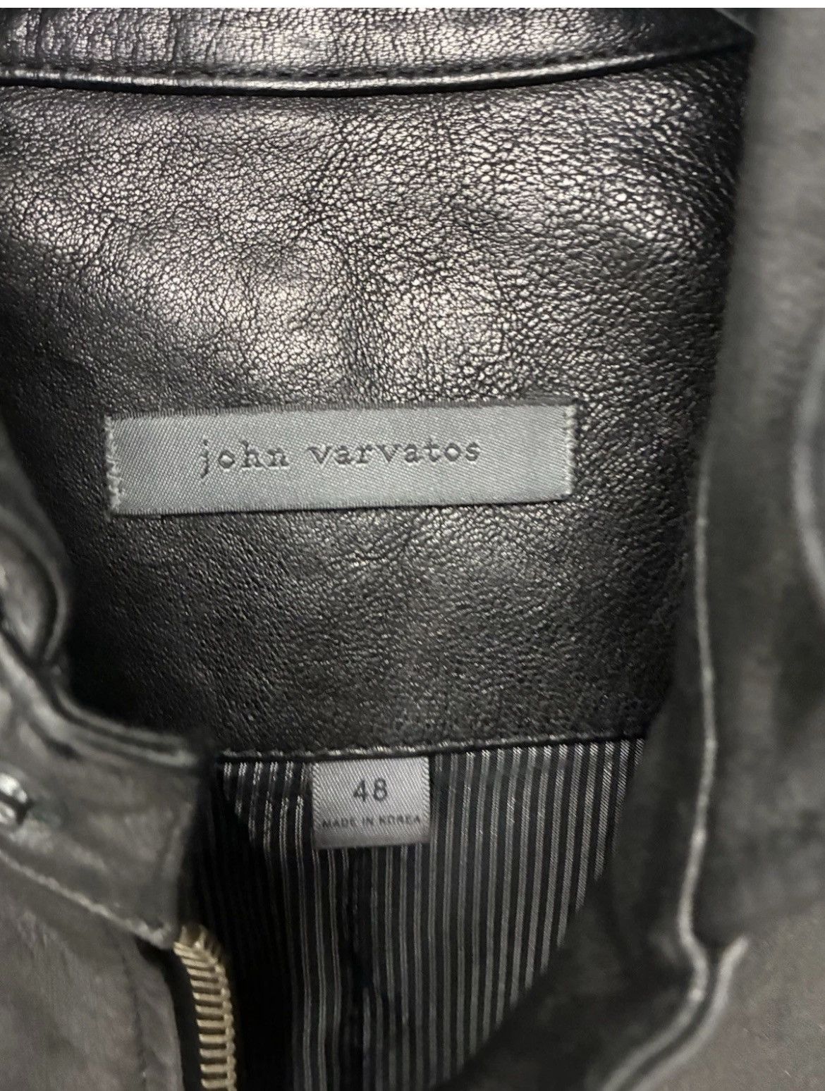 John Varvatos York Leather Jacket. size EU 48 USA 38 Size US M / EU 48-50 / 2 - 5 Thumbnail