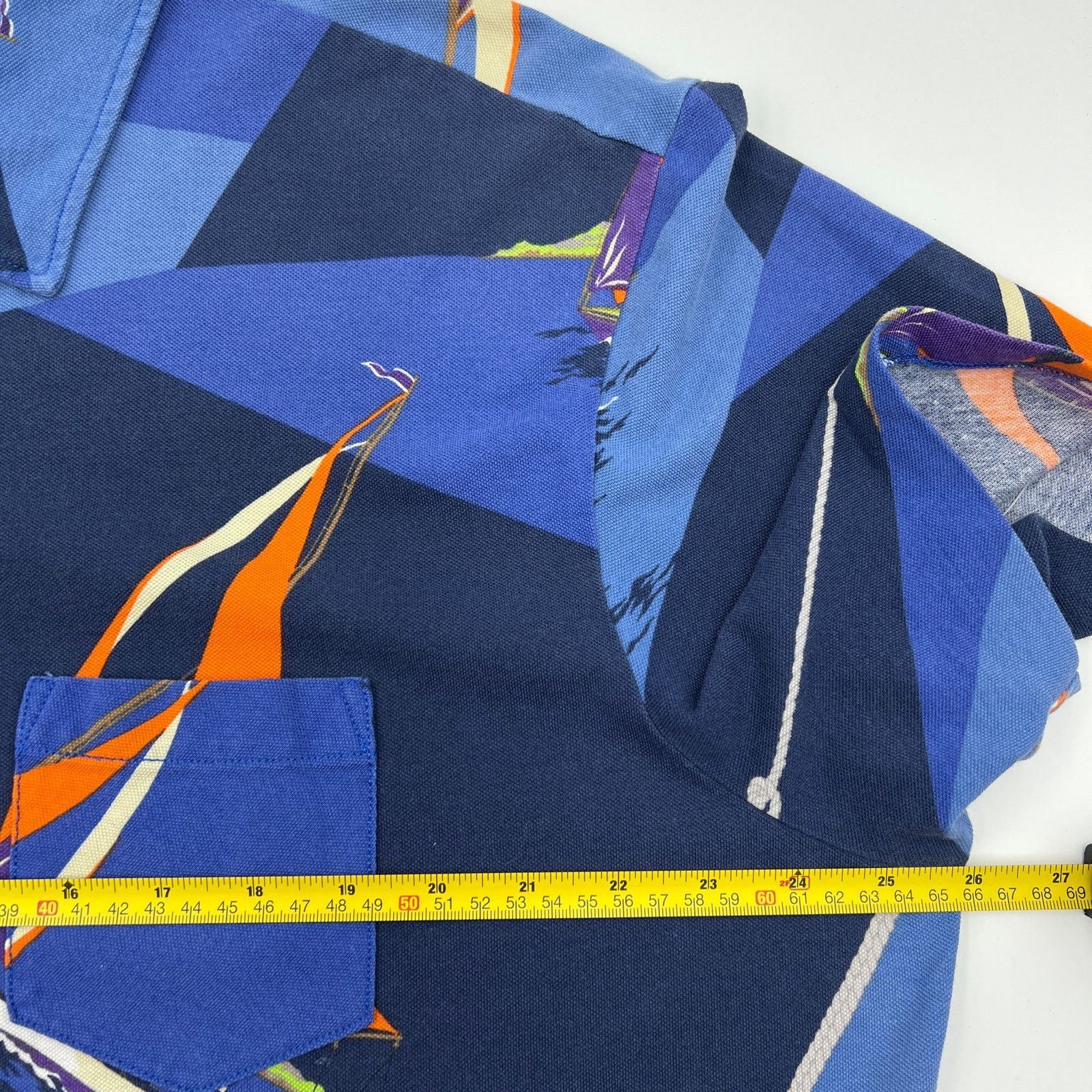 Polo Ralph Lauren × Vintage Vintage Polo Ralph Lauren Printed Polo Shirt Size US XXL / EU 58 / 5 - 5 Thumbnail