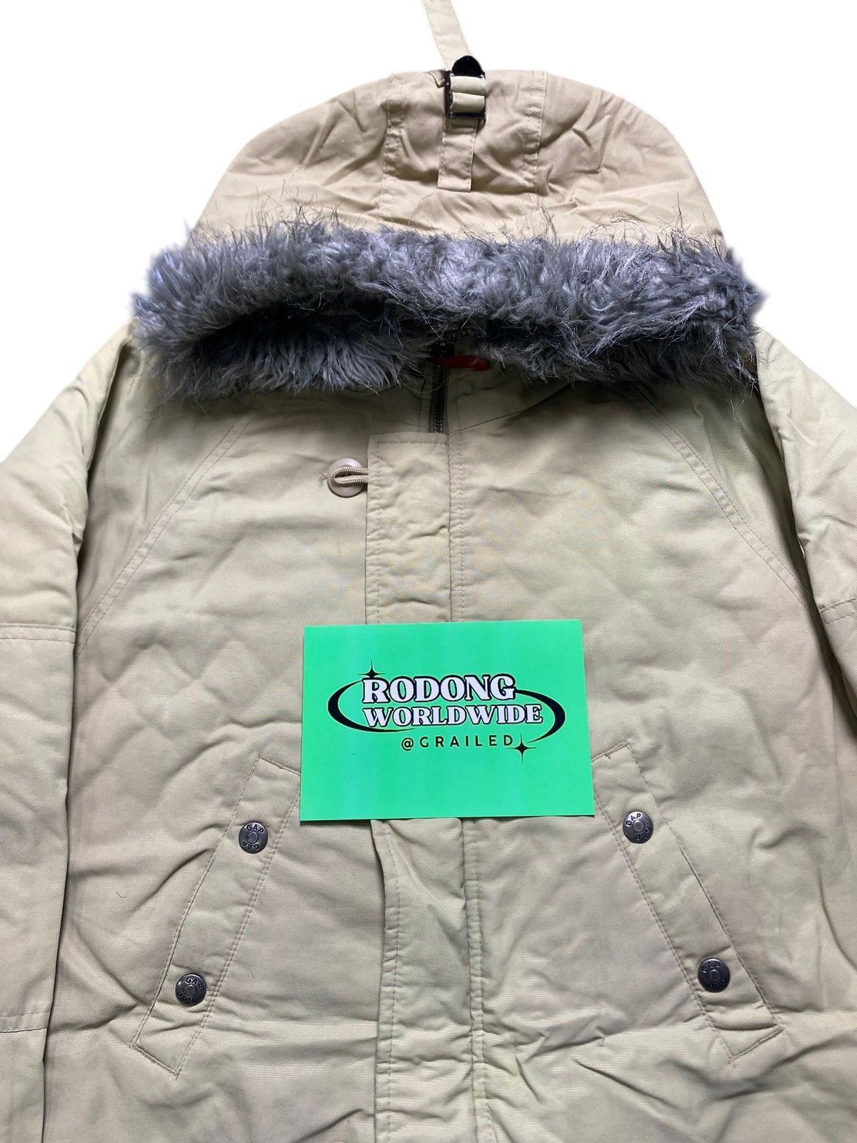 Gap VINTAGE GAP JACKET PUFFER HODDIE FUR Size US XL / EU 56 / 4 - 3 Thumbnail