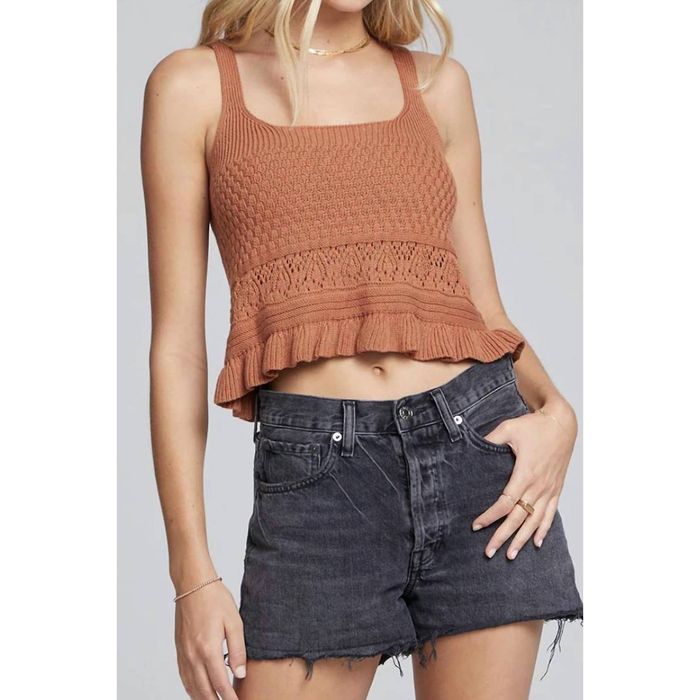 Saltwater Luxe SALTWATER LUXE Sienna Sweater Tank In Brown