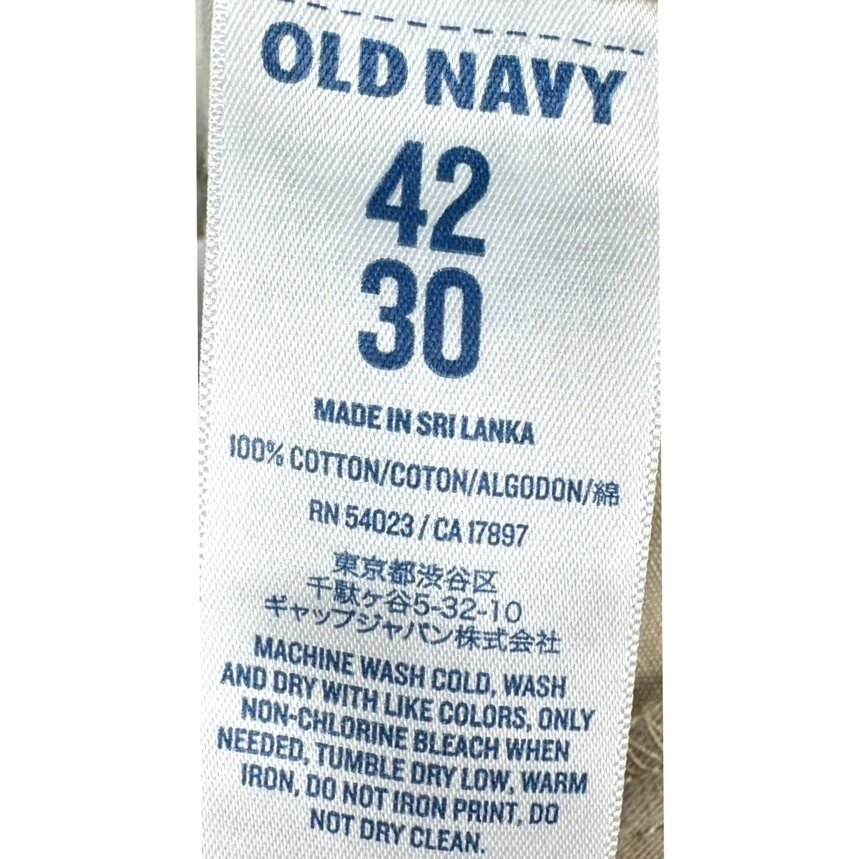 Old Navy VINTAGE Old Navy The Broken-In Cargo Pants Mens 42x30 Tan Cargo Pocket Straight Leg EUC Size US 42 / EU 58 - 4 Thumbnail