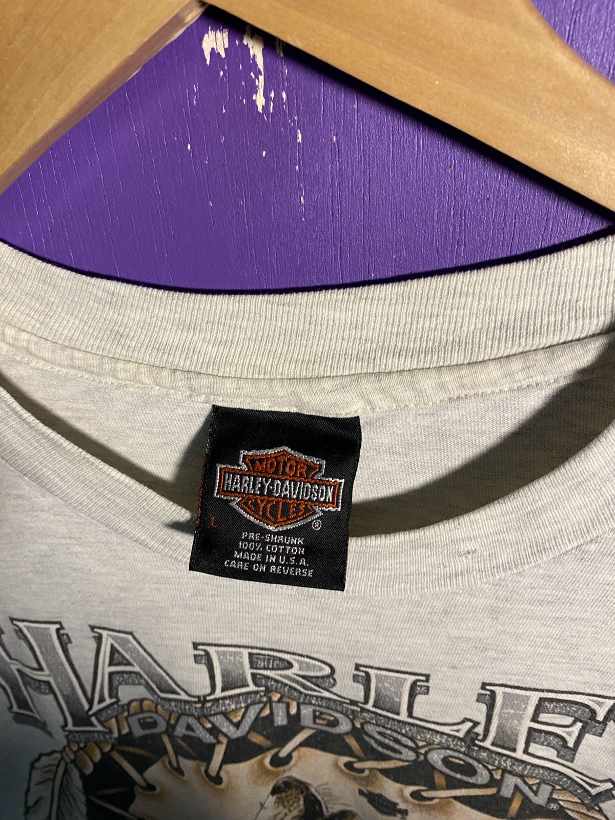Harley Davidson Vintage 90s Harley Davidson free spirit t-shirt Size US L / EU 52-54 / 3 - 4 Thumbnail