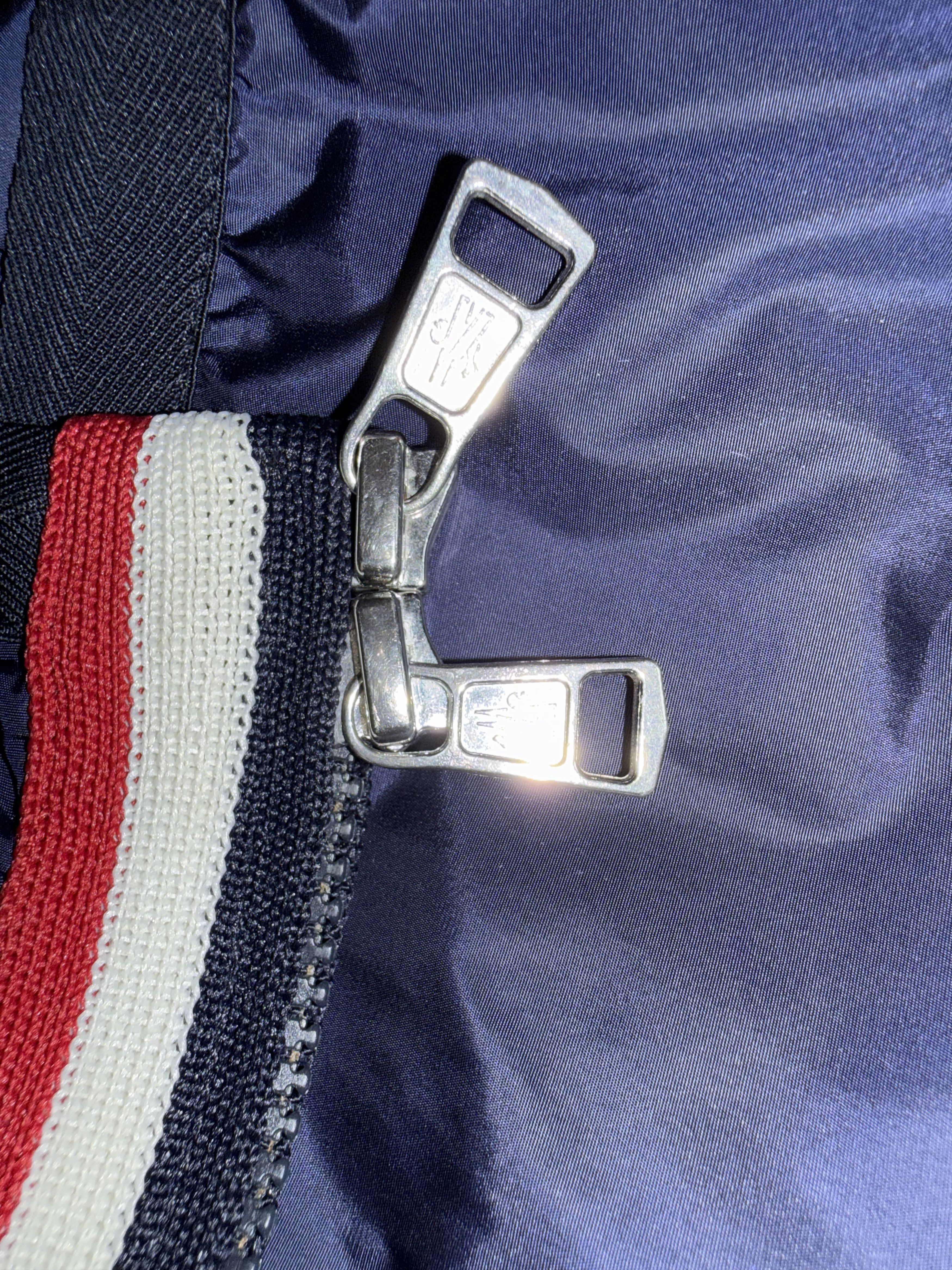 Moncler Moncler Anton Webbing-Trimmed Nylon Hooded Jacket, Navy Size US M / EU 48-50 / 2 - 12 Thumbnail