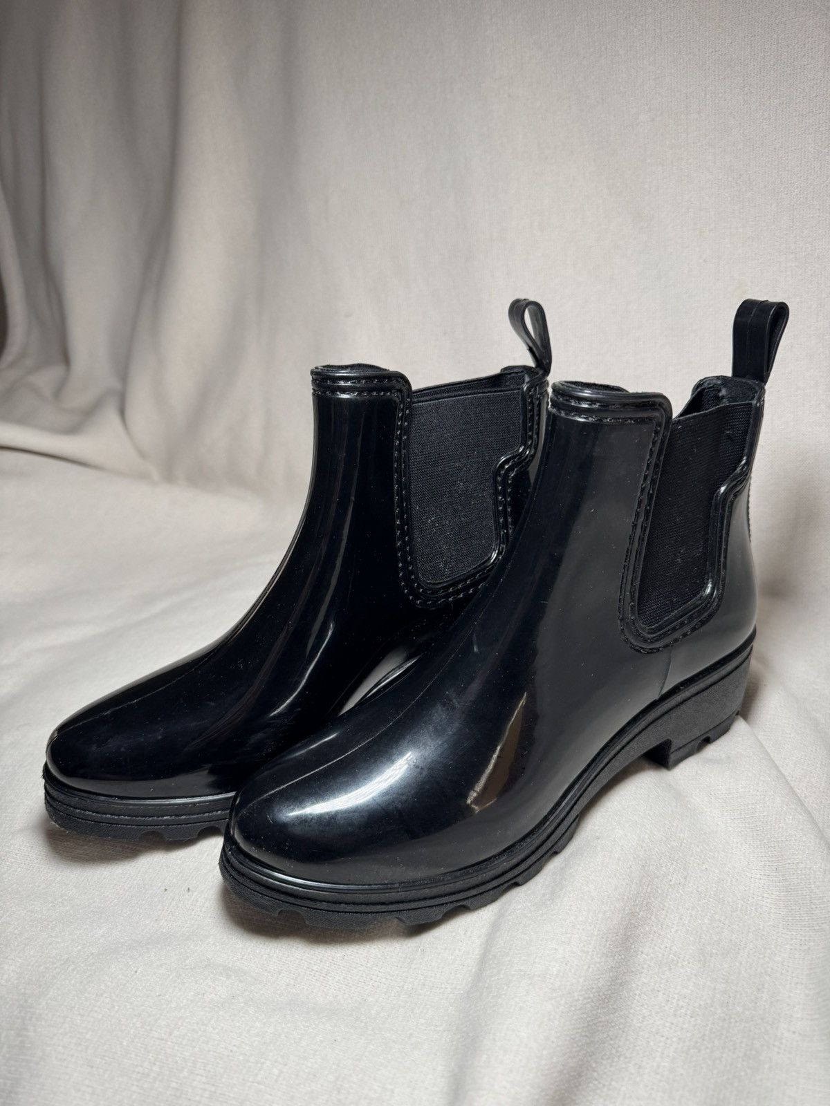 Other Black Women's Chelsea Rain Boots Size US 7 / IT 37 - 1 Thumbnail